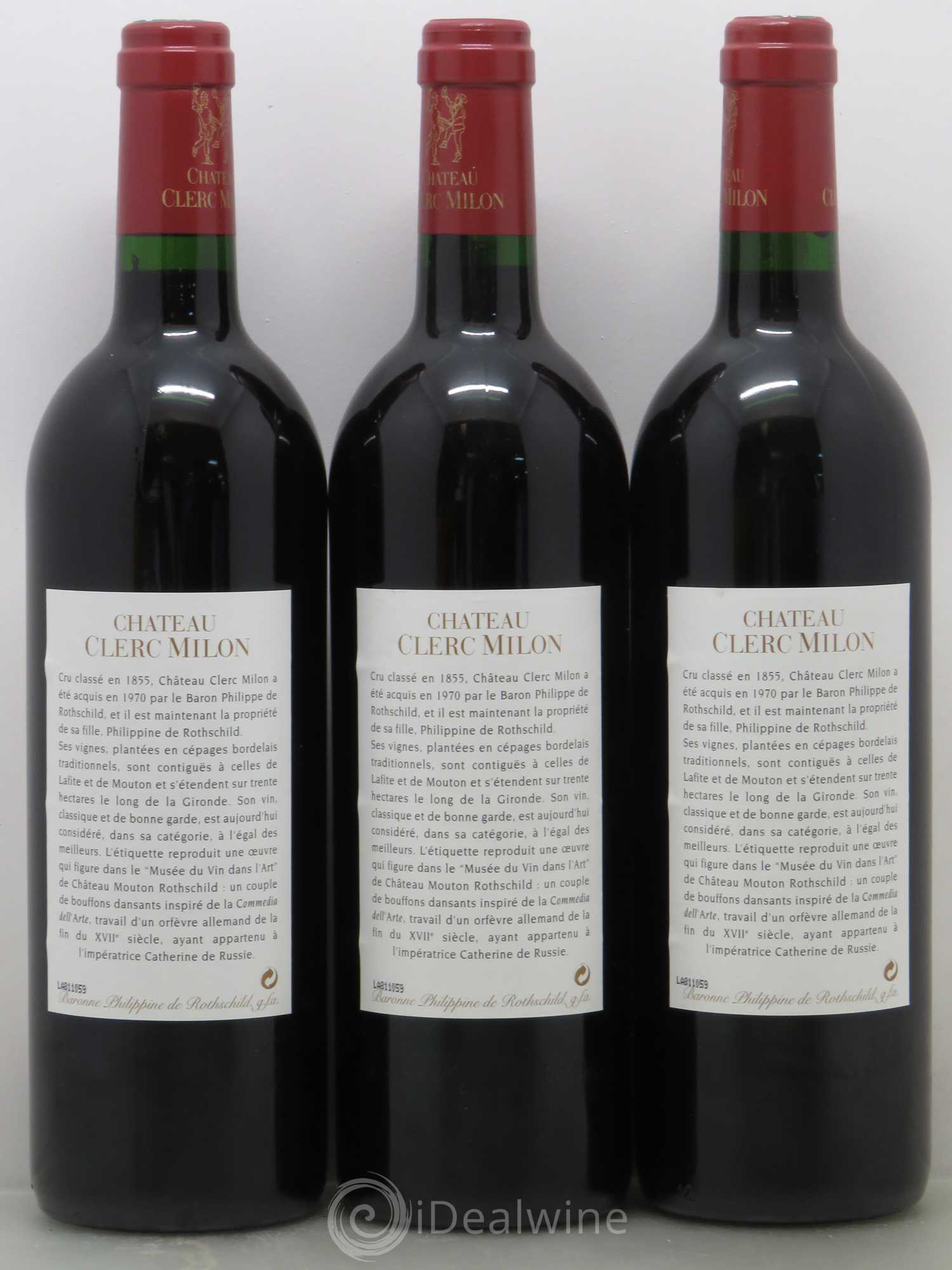 Château Clerc Milon 5ème Grand Cru Classé 2002 - Lot de 12 bouteilles - 7