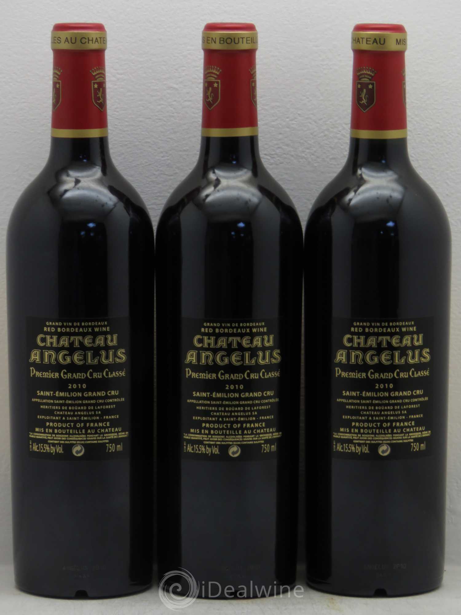 Château Angélus 1er Grand Cru Classé A 2010 - Lot de 6 bouteilles - 4