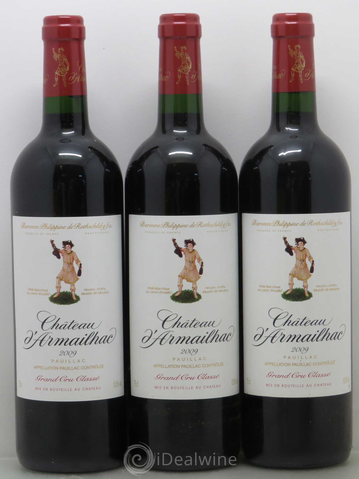 Château d' Armailhac - Mouton Baron(ne) Philippe 5ème Grand Cru Classé 2009 - Lot de 12 bouteilles - 3