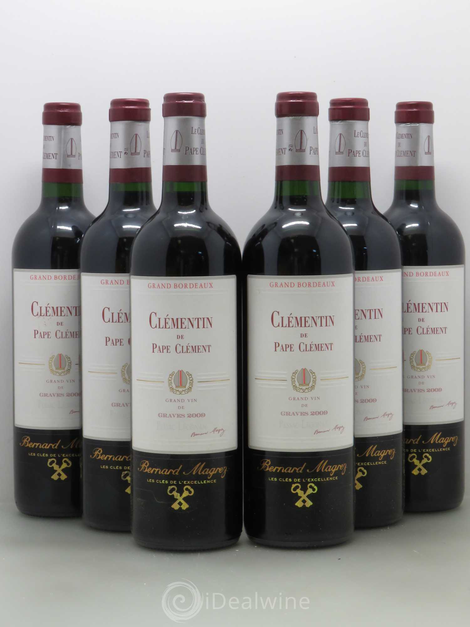 Le Clémentin de Pape Clément Second Vin 2009 - Lot de 6 bouteilles - 0