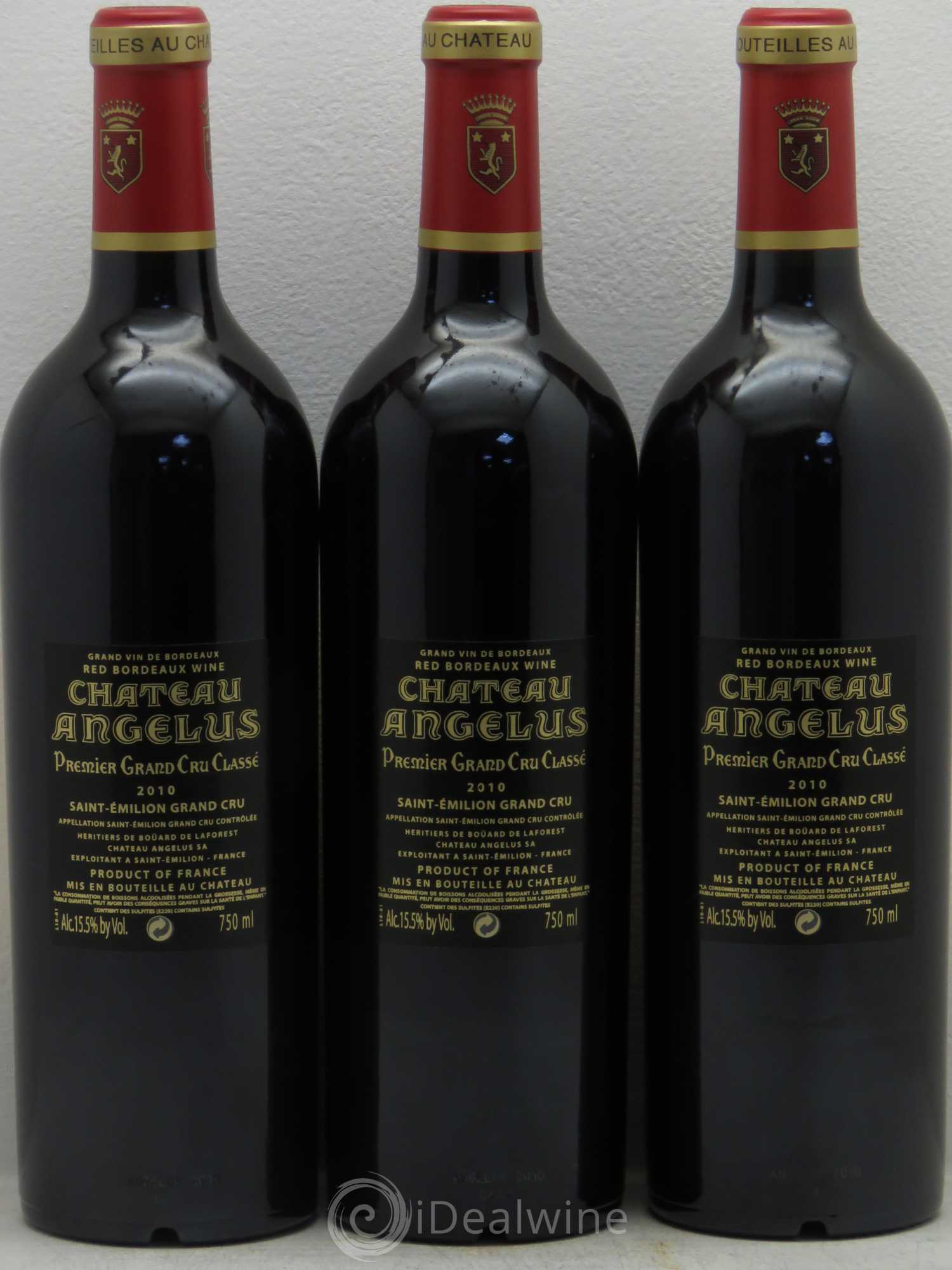Château Angélus 1er Grand Cru Classé A 2010 - Lot de 6 bouteilles - 2