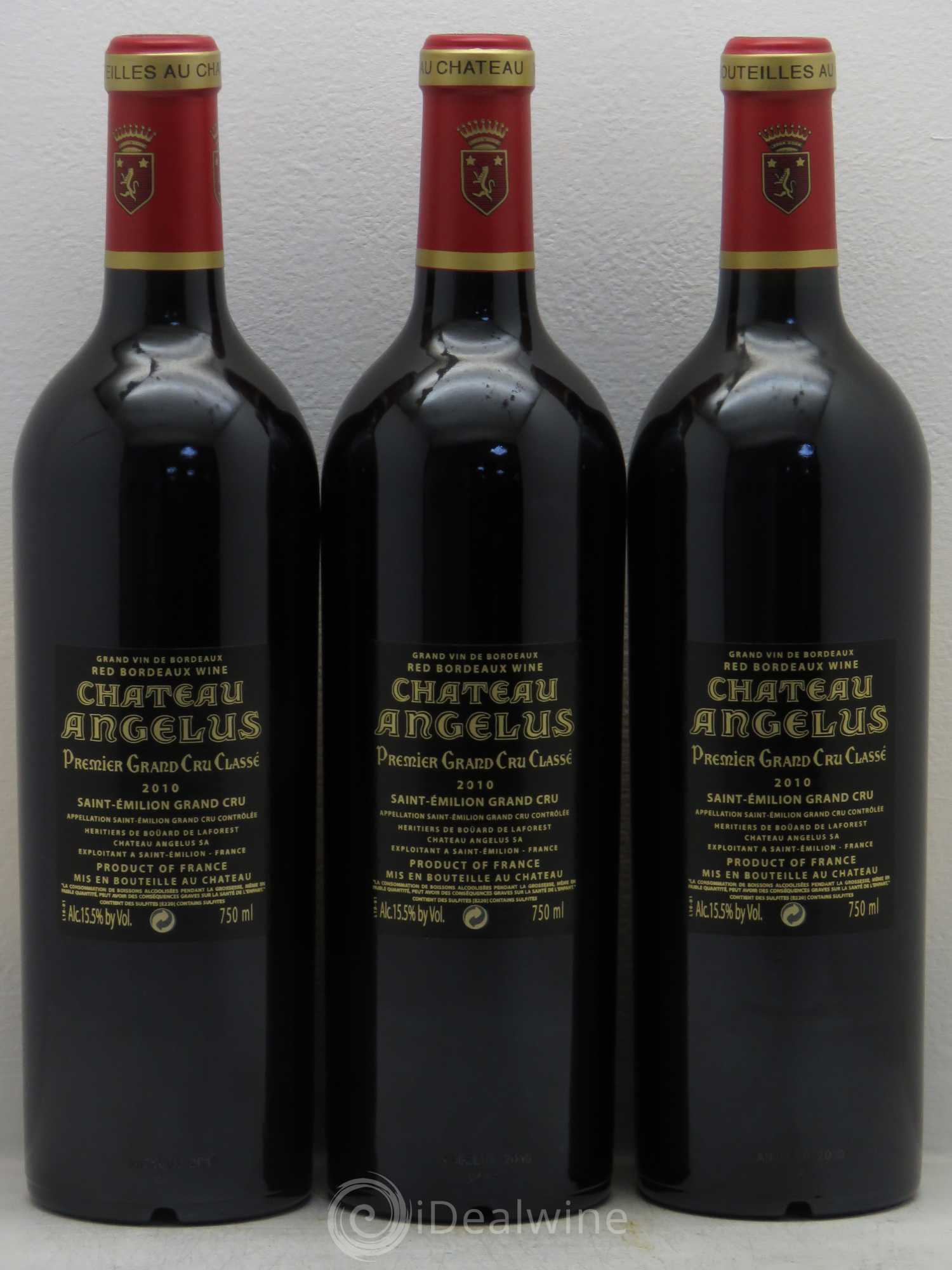 Château Angélus 1er Grand Cru Classé A 2010 - Lot de 6 bouteilles - 4
