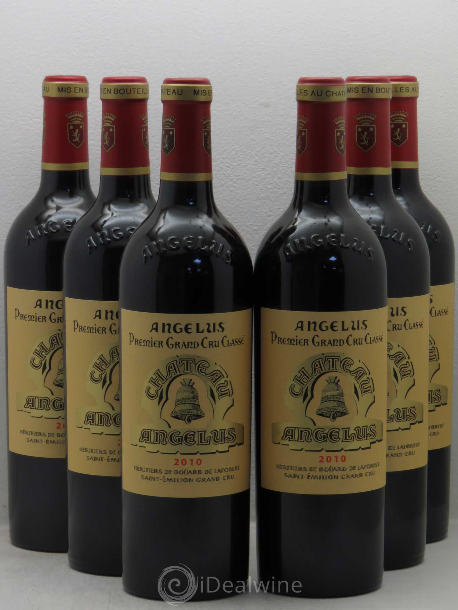 Château Angélus 1er Grand Cru Classé A 2010 - Lot de 6 bouteilles - 0
