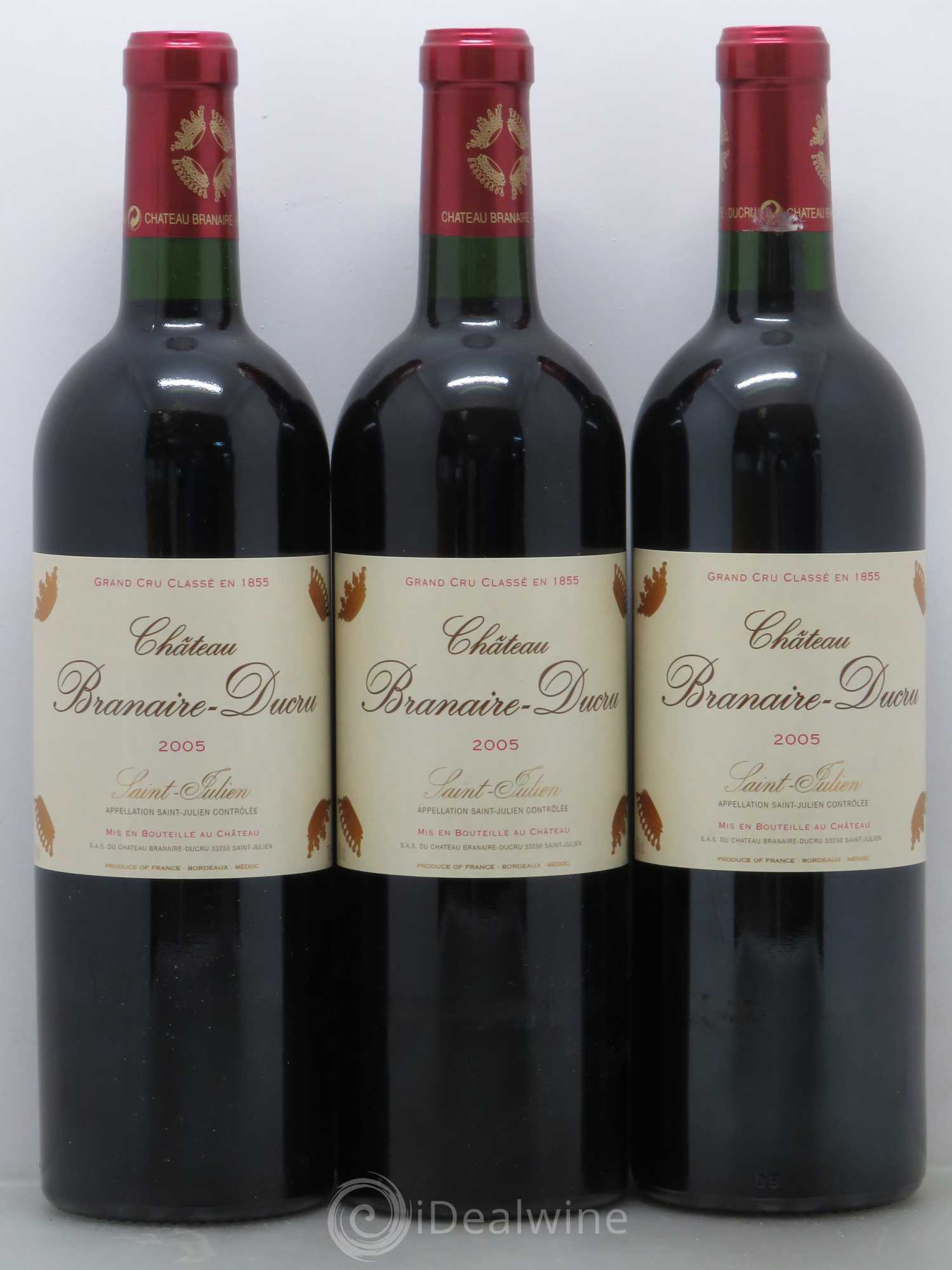 Château Branaire Ducru 4ème Grand Cru Classé 2005 - Lot de 12 bouteilles - 1