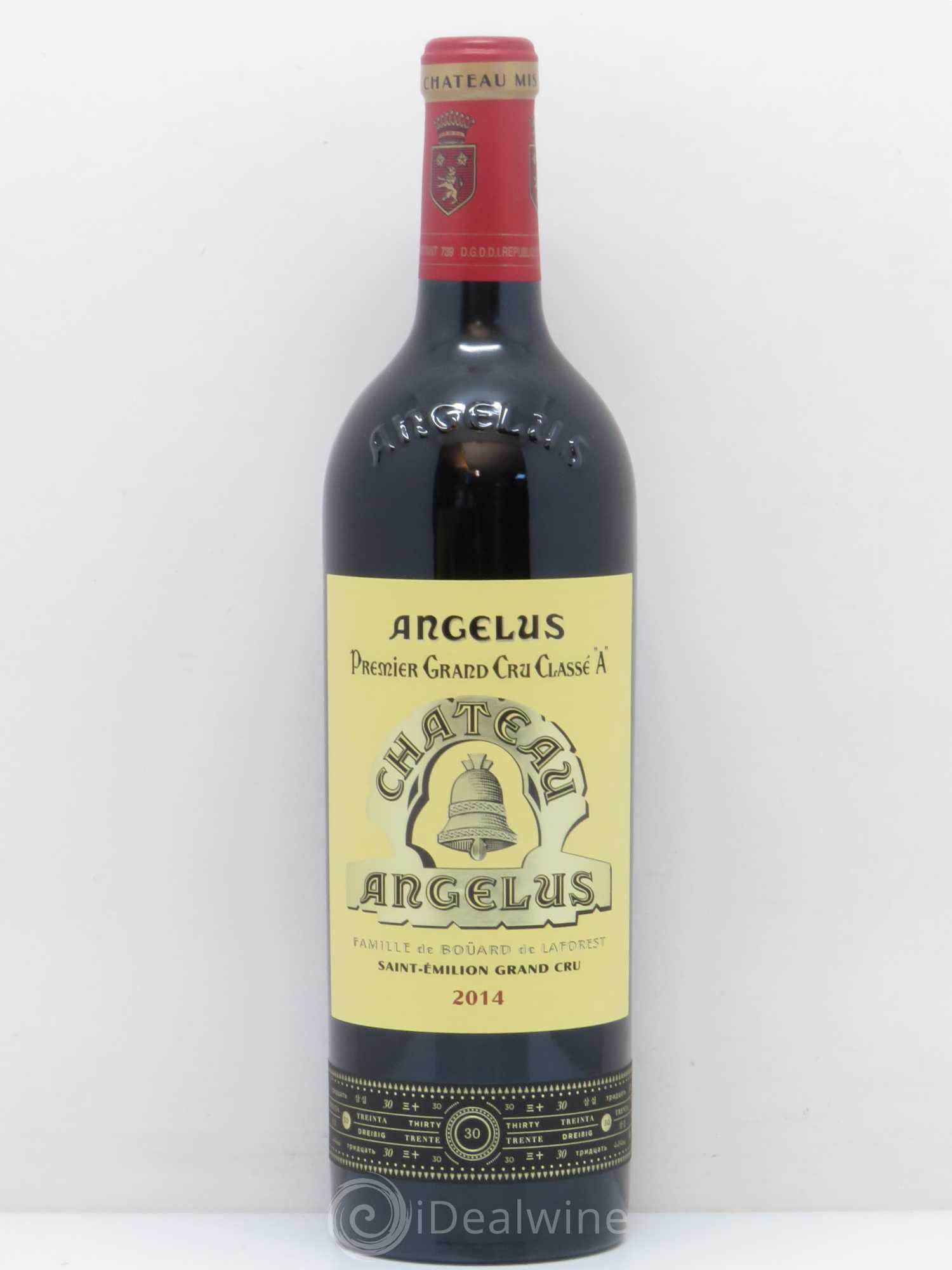 Château Angélus 1er Grand Cru Classé A 2014 - Lot de 1 bouteille - 0