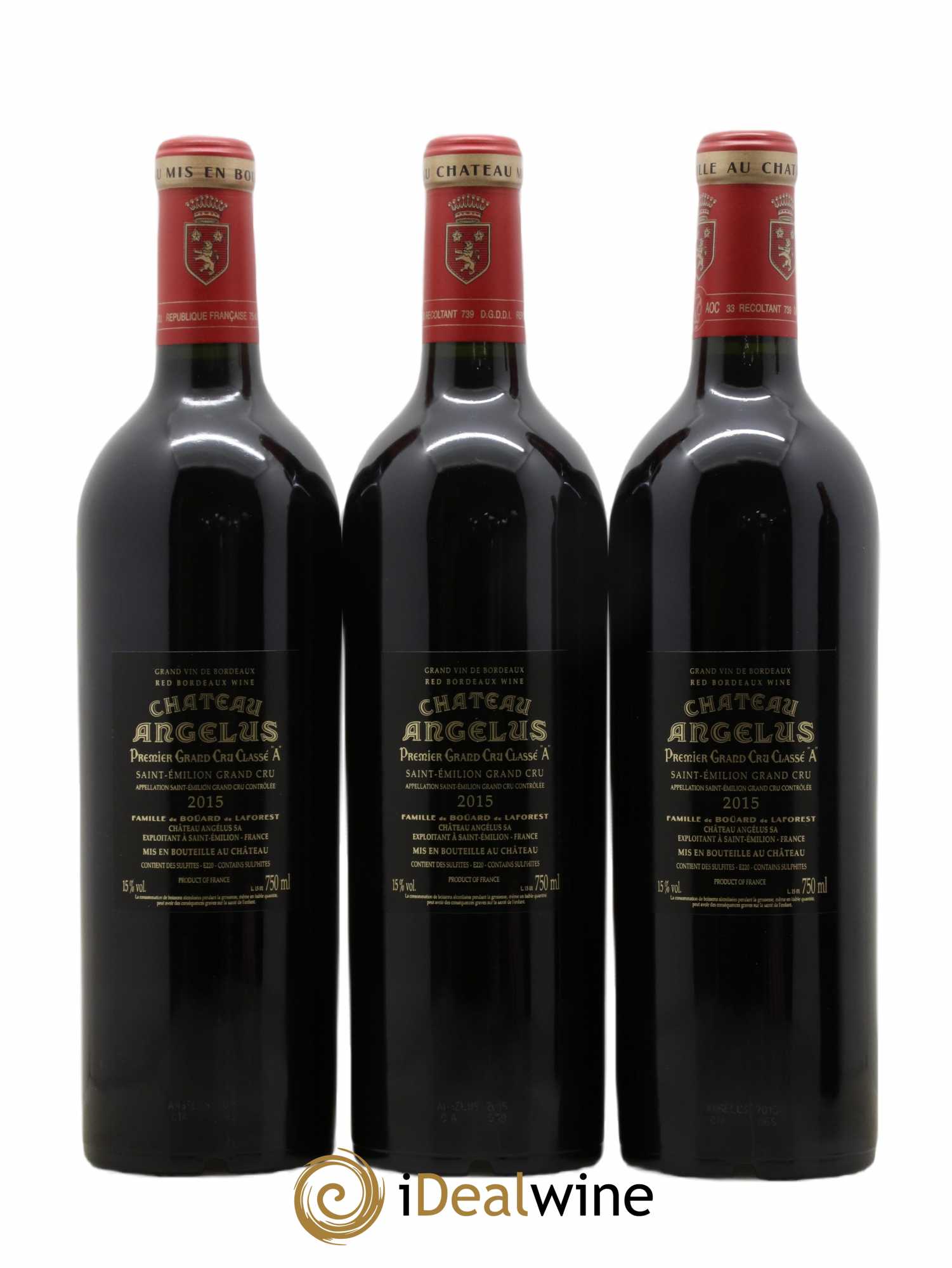 Château Angélus 1er Grand Cru Classé A 2015 - Lot de 6 bouteilles - 4