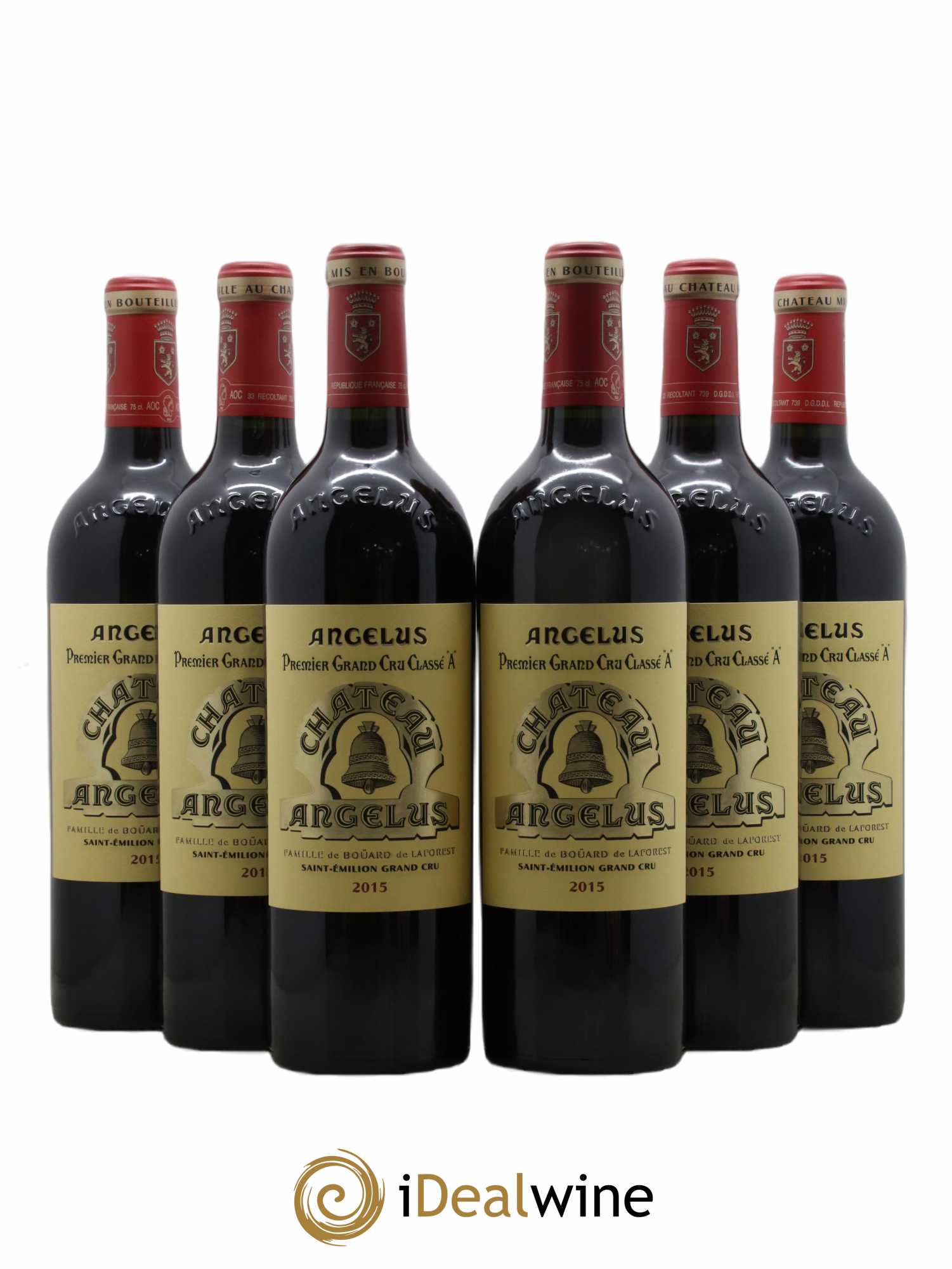 Château Angélus 1er Grand Cru Classé A 2015 - Lot de 6 bouteilles - 0