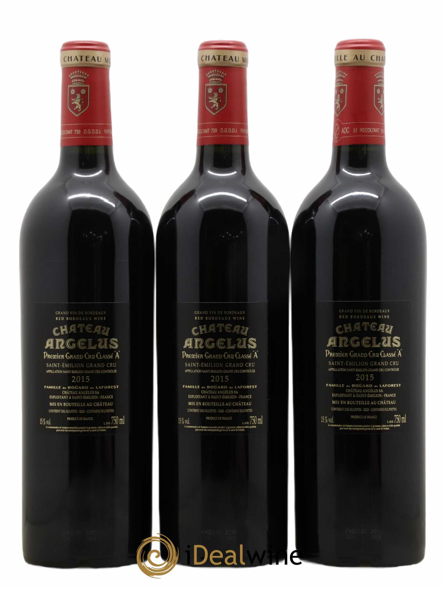Château Angélus 1er Grand Cru Classé A 2015 - Lot de 6 bouteilles - 2