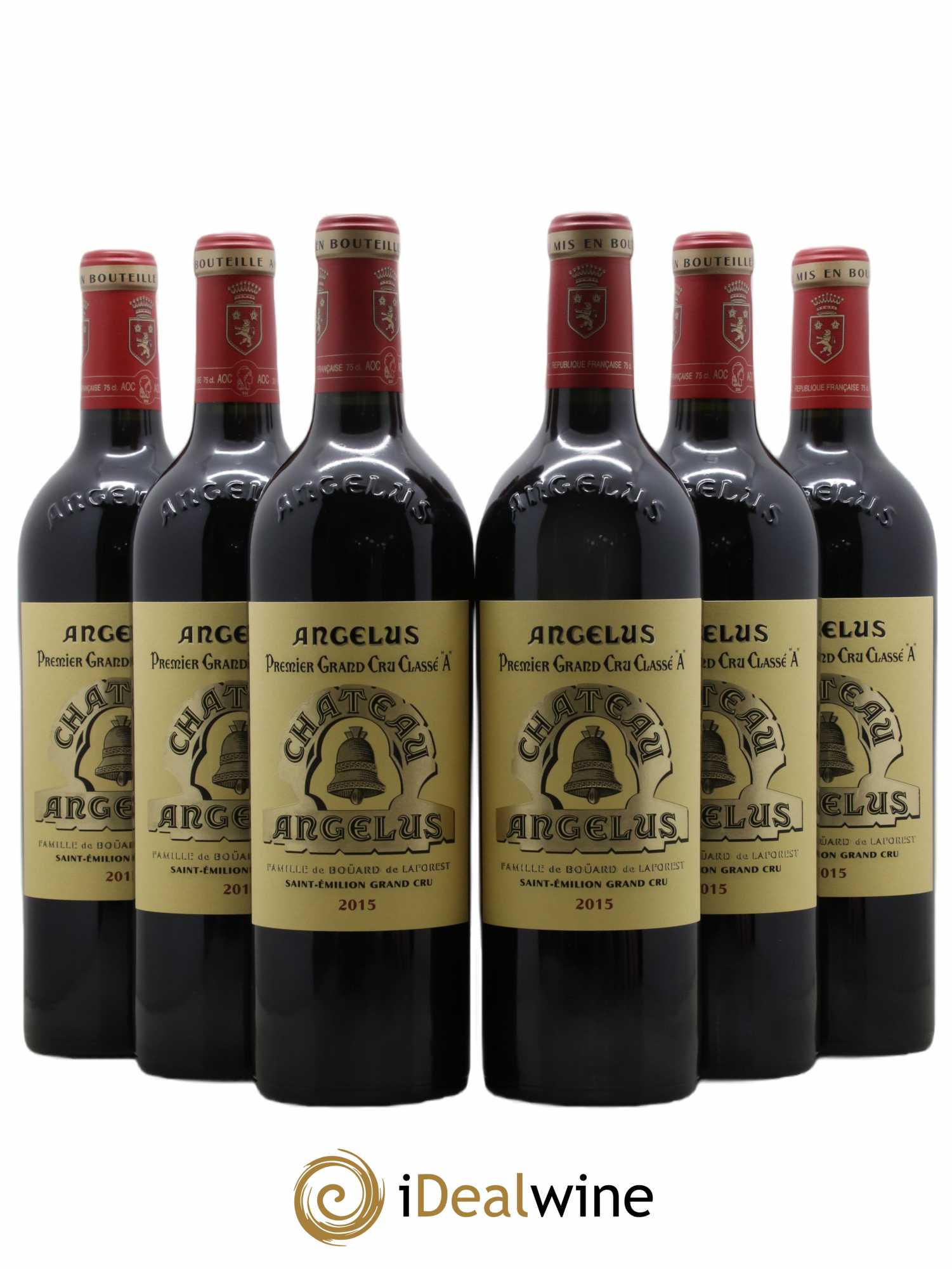 Château Angélus 1er Grand Cru Classé A 2015 - Lot de 6 bouteilles - 0