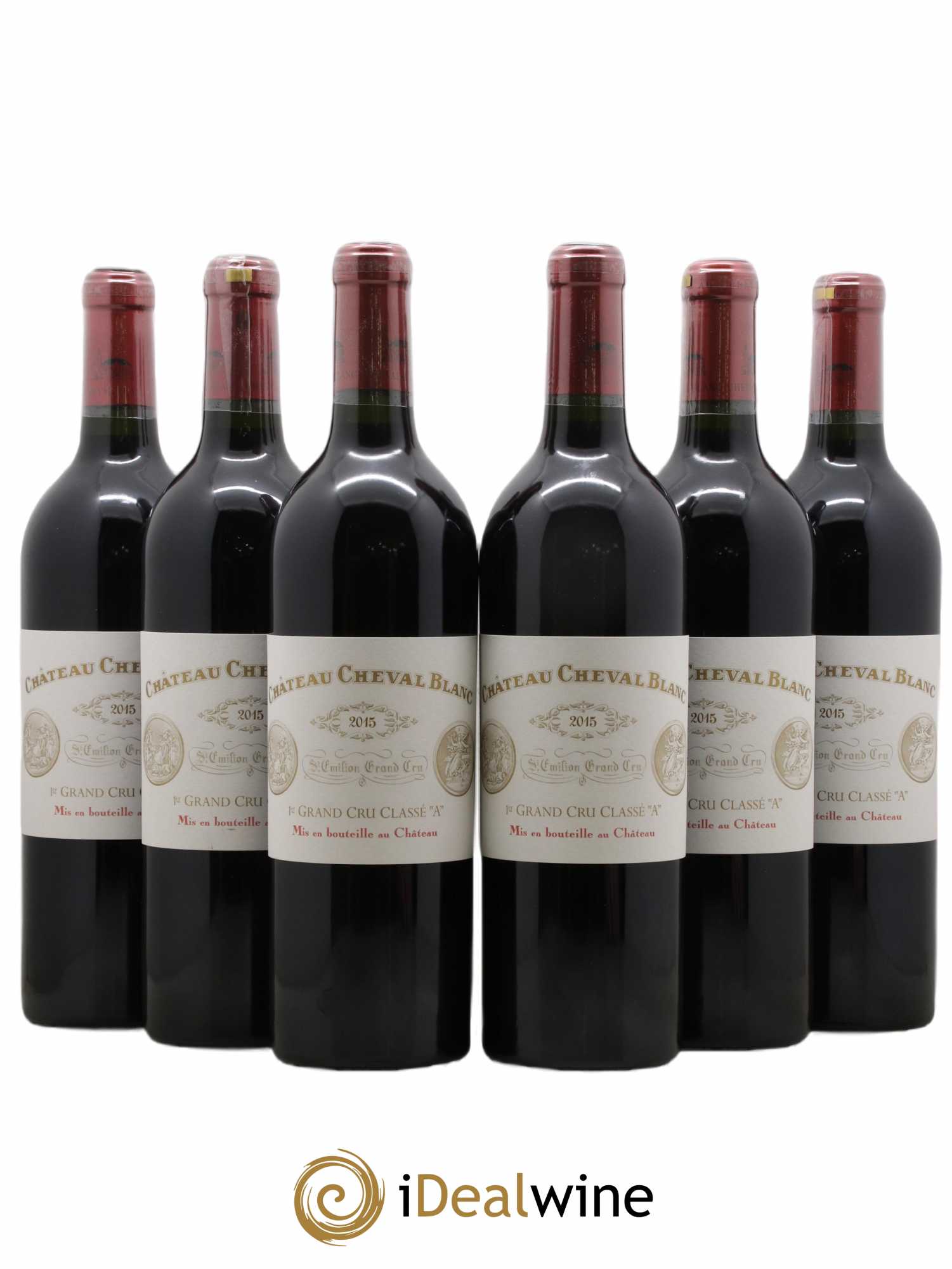 Château Cheval Blanc 1er Grand Cru Classé A 2015 - Lot de 6 bouteilles - 0