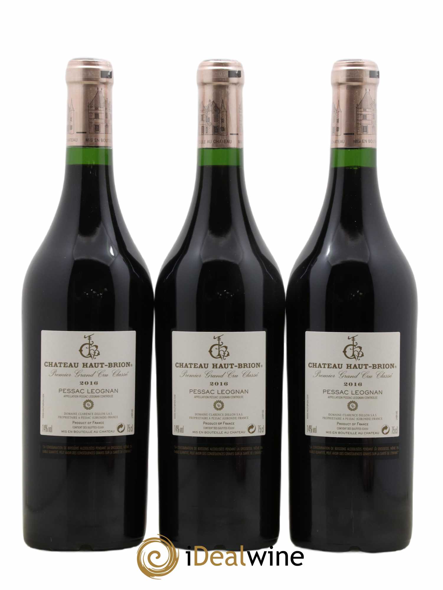 Château Haut Brion 1er Grand Cru Classé 2016 - Lot de 6 bouteilles - 2