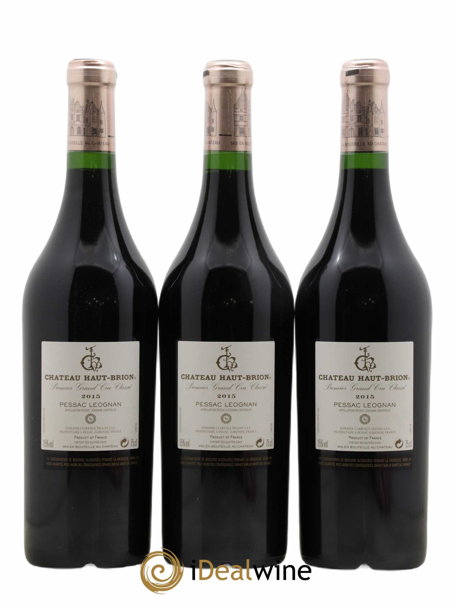 Château Haut Brion 1er Grand Cru Classé 2015 - Lot de 6 bouteilles - 2