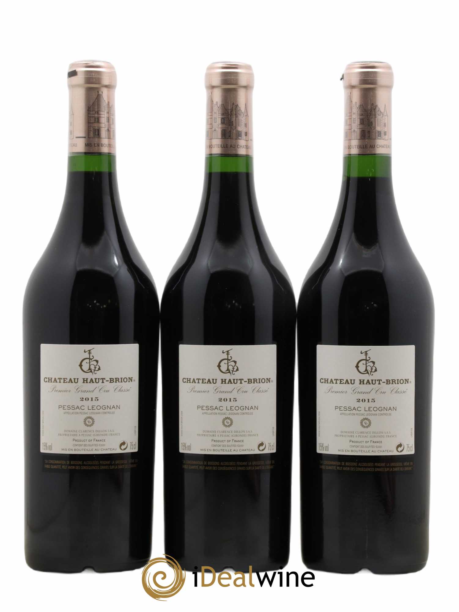 Château Haut Brion 1er Grand Cru Classé 2015 - Lot de 6 bouteilles - 4
