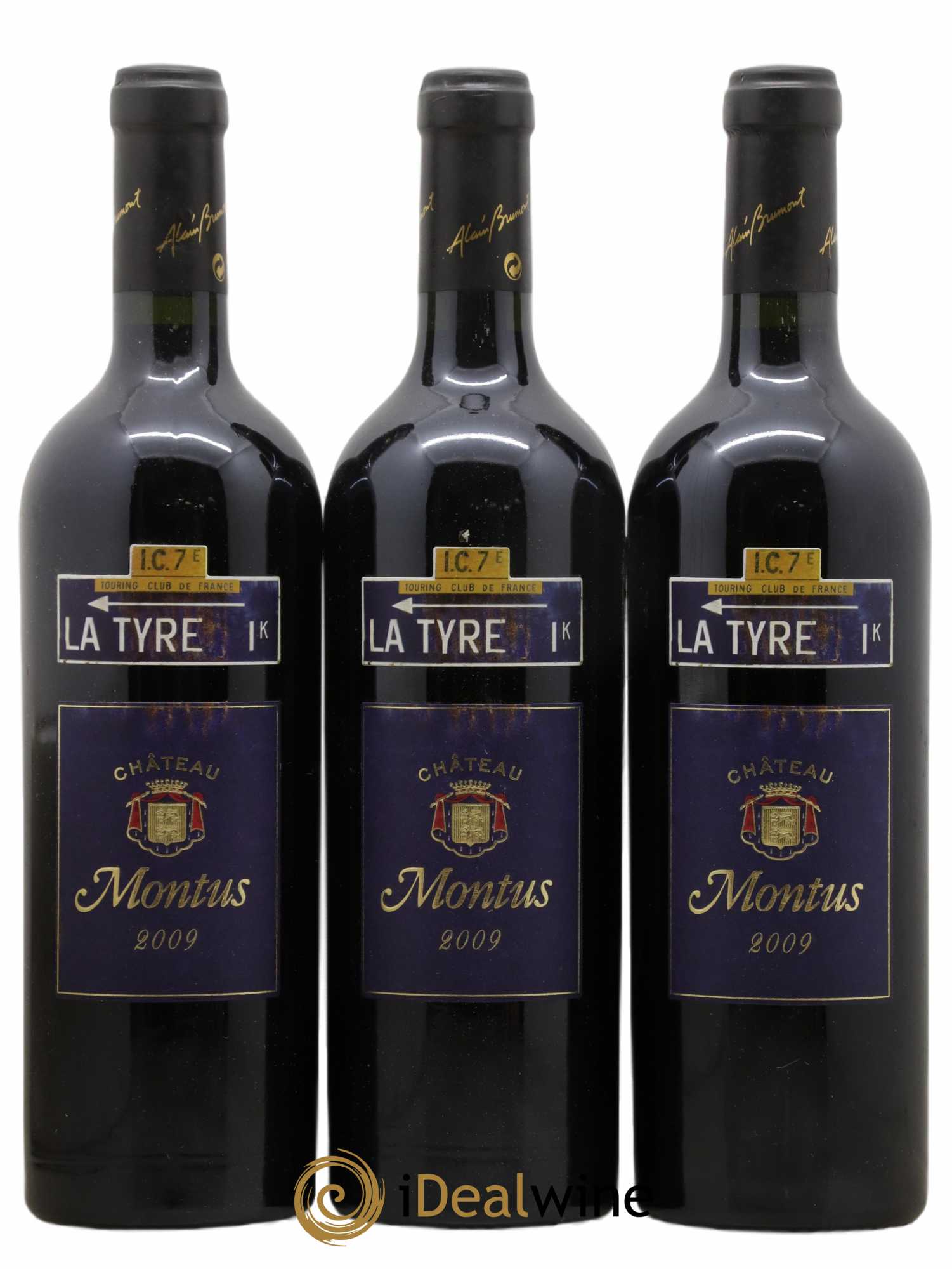 Madiran Château Montus-La Tyre Alain Brumont 2009 - Lot de 3 bouteilles - 0