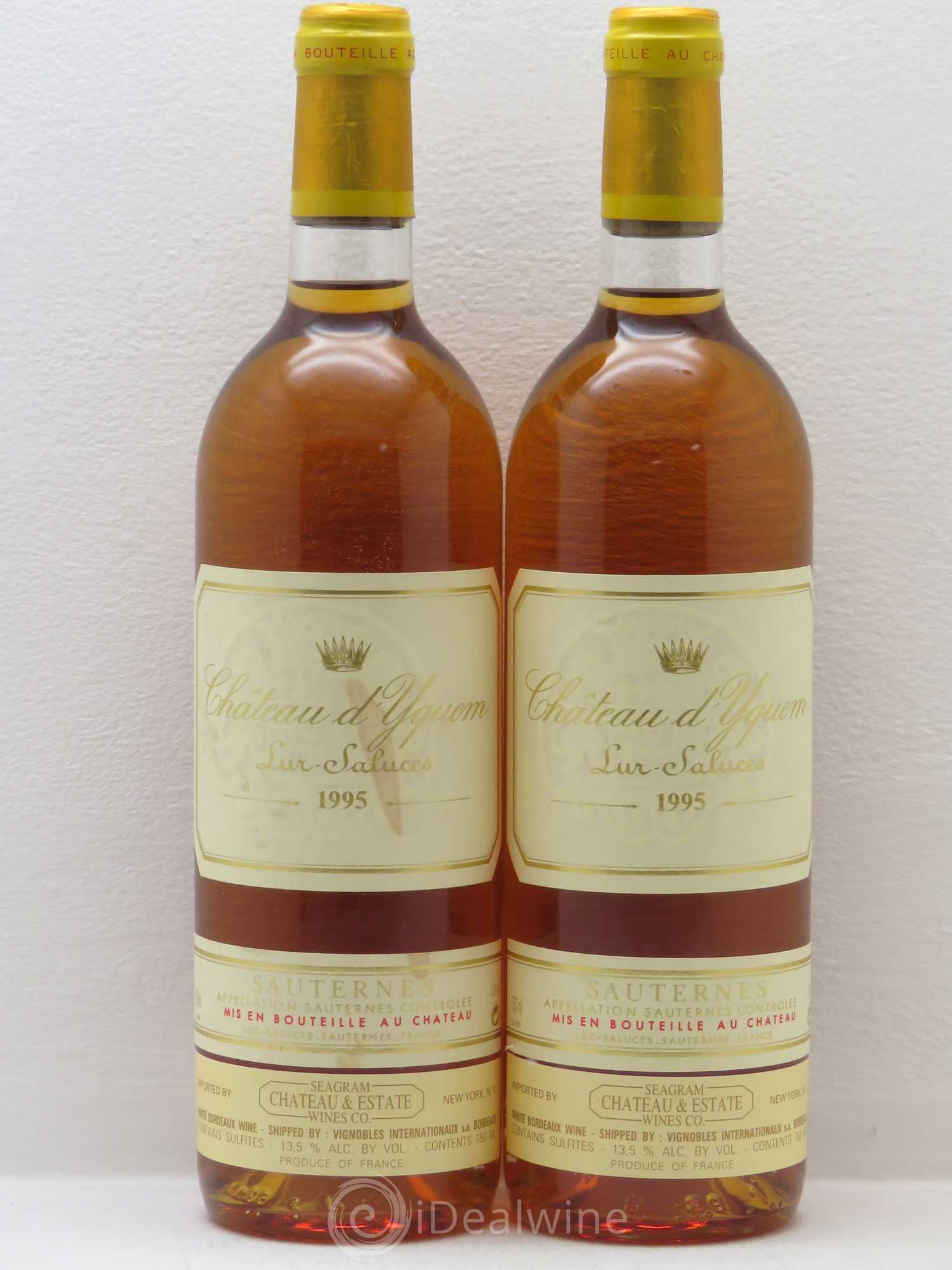 Château d' Yquem 1er Cru Classé Supérieur 1995 - Lotto di 2 bottiglie - 0
