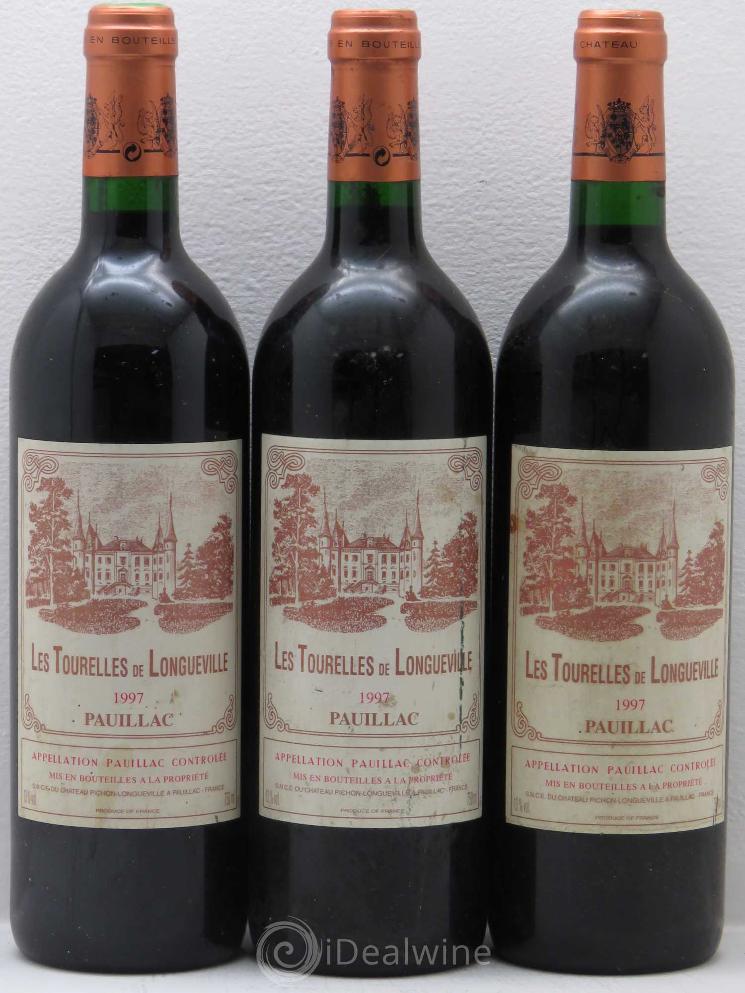 Les Tourelles de Longueville Second Vin 1997 - Lot de 3 bouteilles - 0
