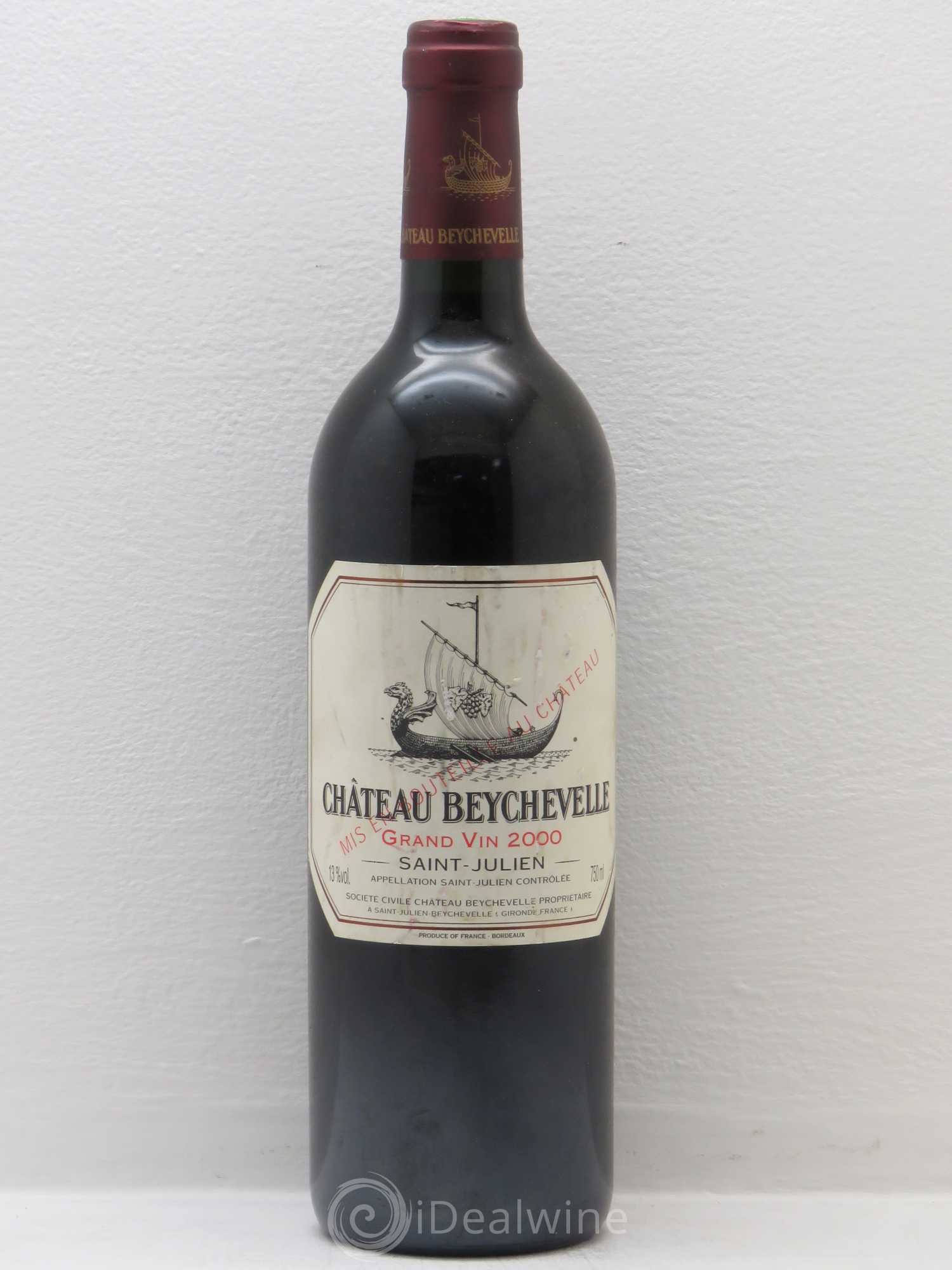 Château Beychevelle 4ème Grand Cru Classé 2000 - Lot de 1 bouteille - 0