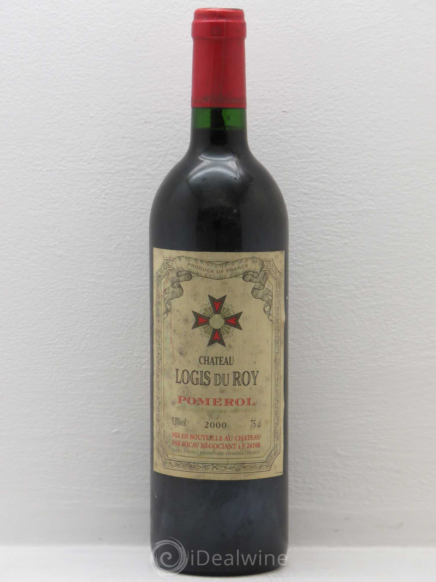 Pomerol Château Logis du Roy 2000 - Lot de 1 bouteille - 0