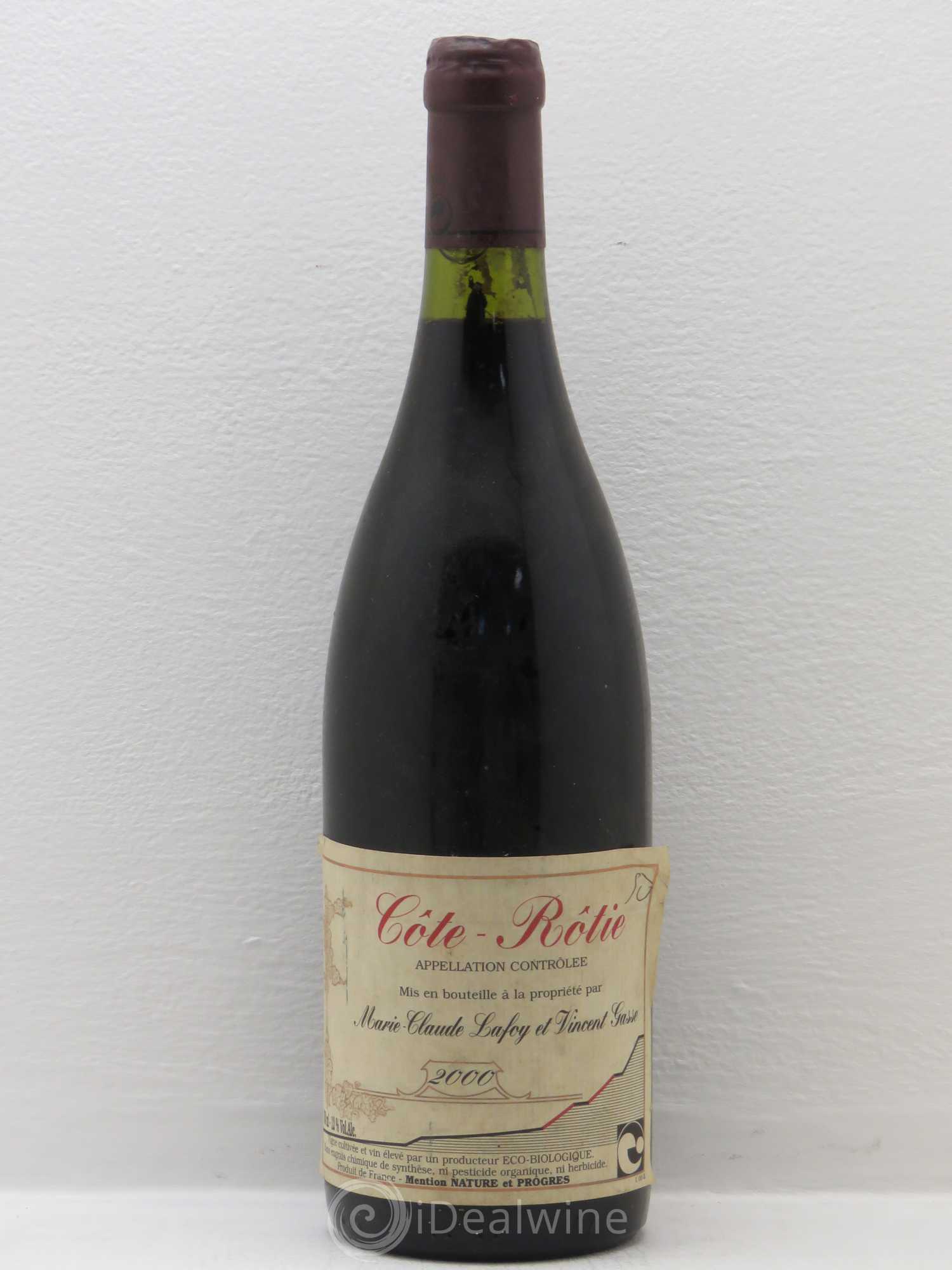 Côte-Rôtie Domaine MC Lafoy et V Gasse 2000 - Posten von 1 Flasche - 0