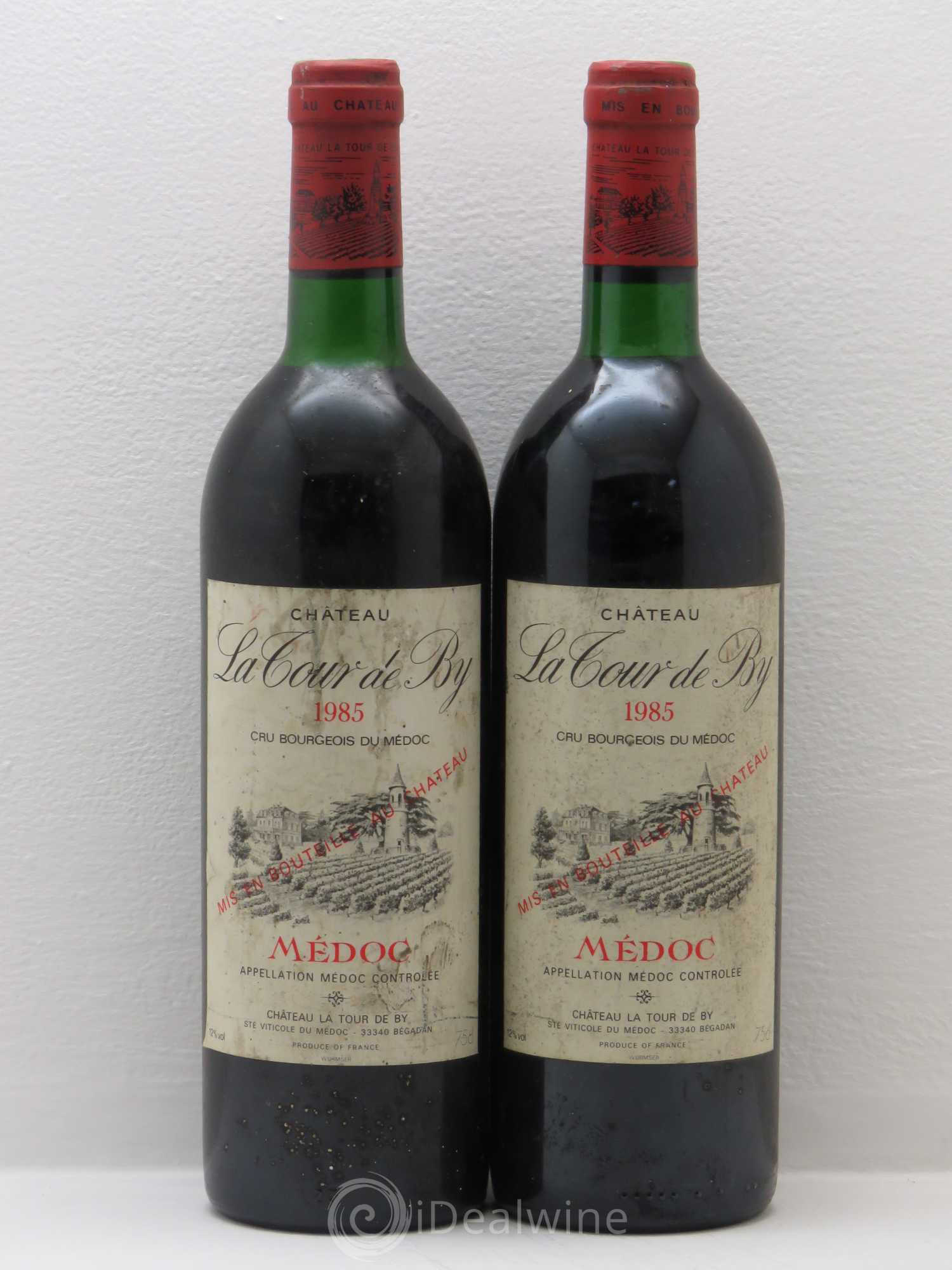 Château La Tour de By Cru Bourgeois 1985 - Lot de 2 bouteilles - 0