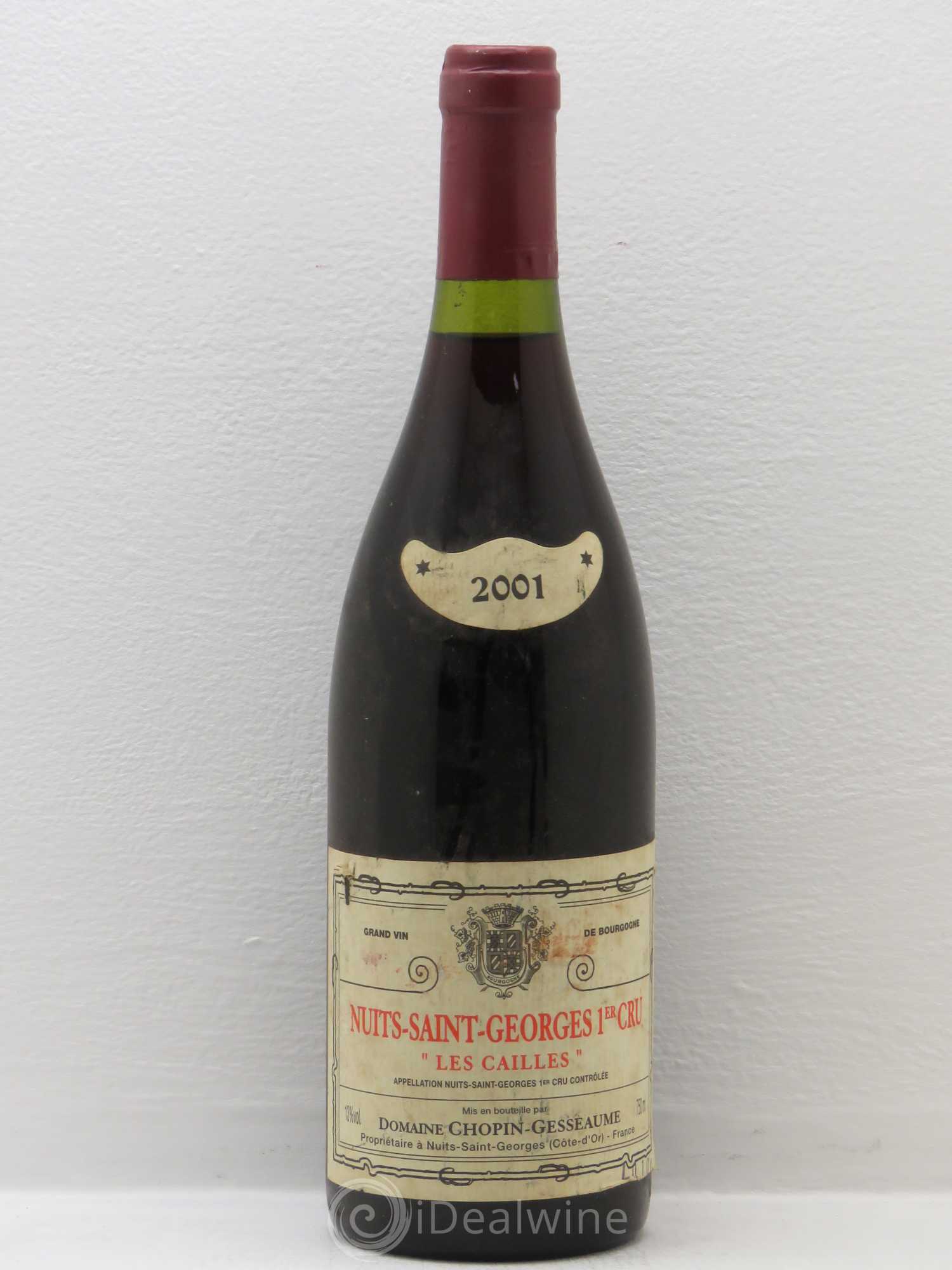 Nuits-Saint-Georges 1er Cru 2001 - Lot de 1 bouteille - 0
