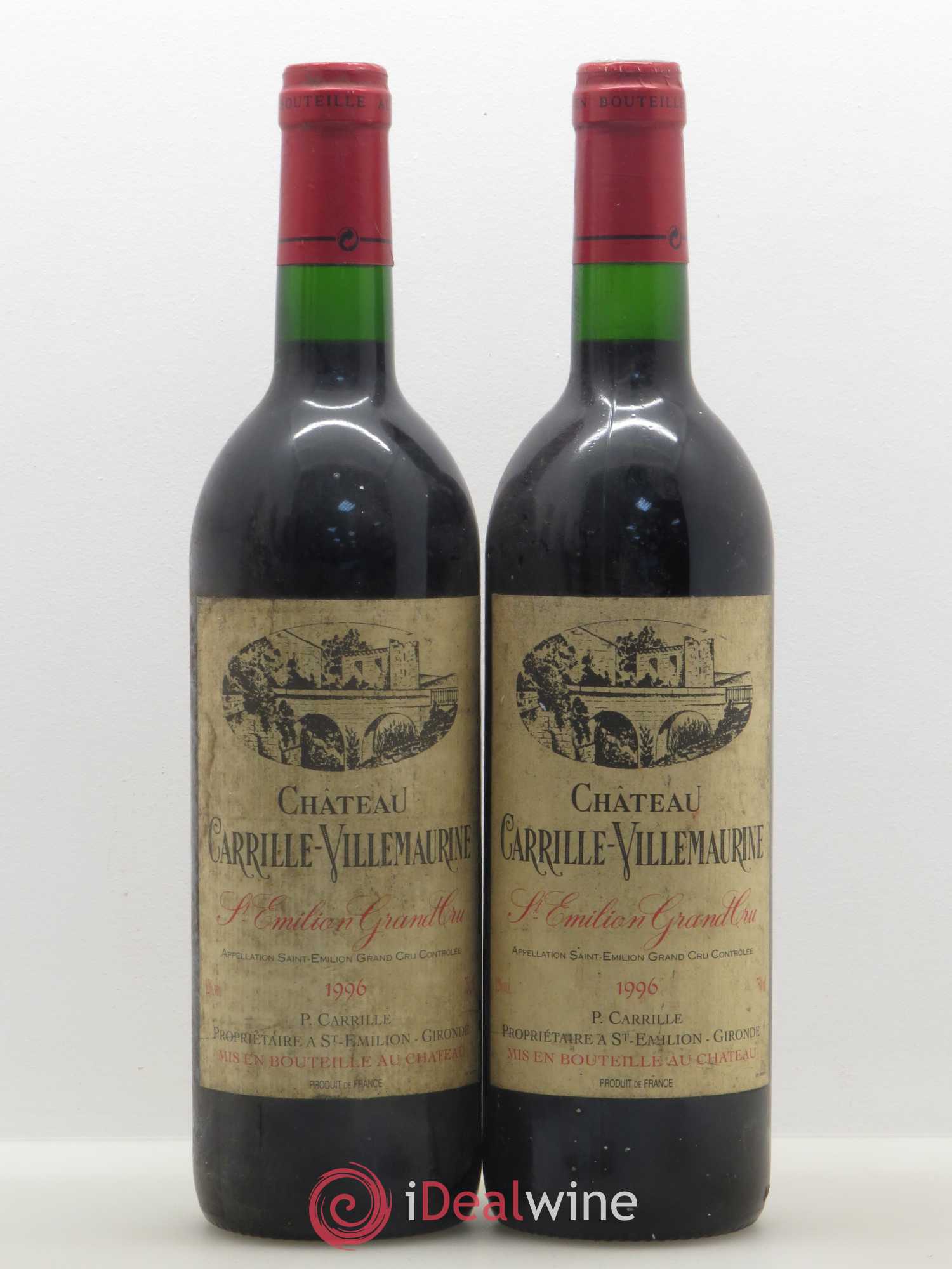 Saint-Émilion Chateau Carille-Villemaurine 1996 - Lot de 5 bouteilles - 2