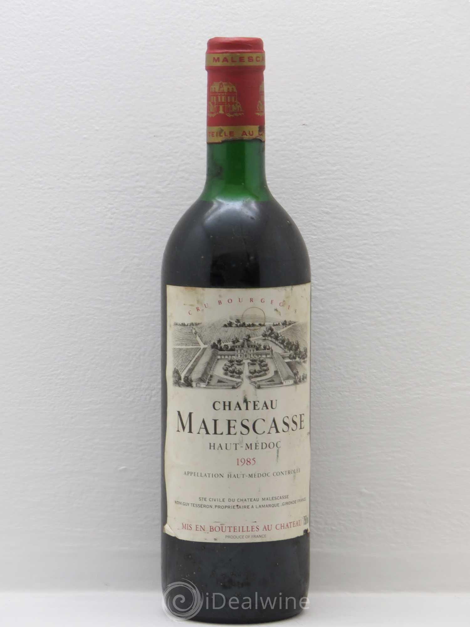 Château Malescasse Cru Bourgeois Exceptionnel 1985 - Lot de 1 bouteille - 0