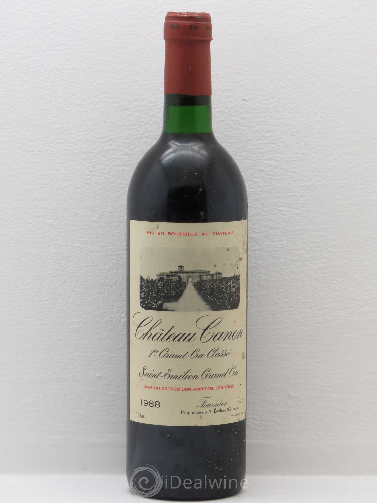 Château Canon 1er Grand Cru Classé B 1988 - Lot de 1 bouteille - 0