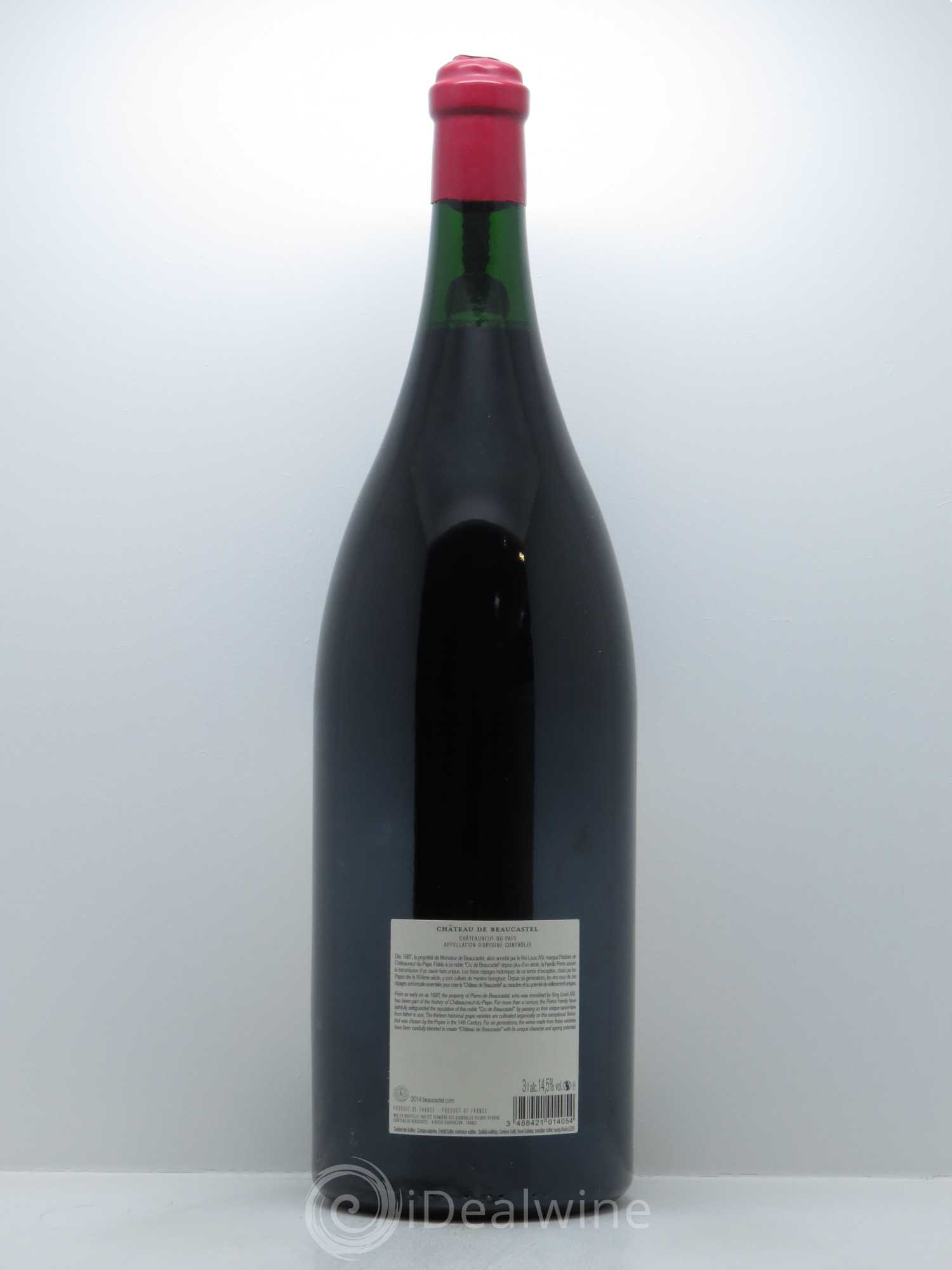 Châteauneuf-du-Pape Château de Beaucastel Famille Perrin 2014 - Lot de 1 jeroboam - 1