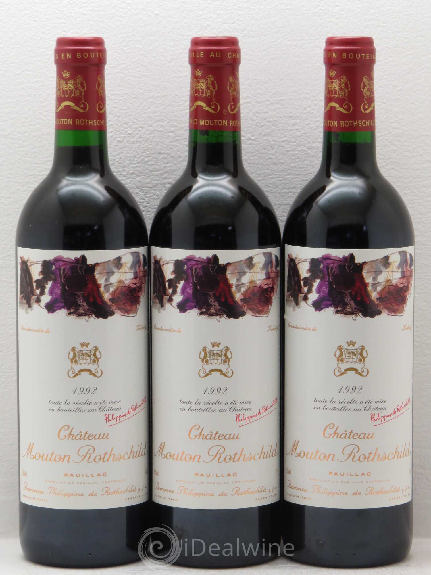 Château Mouton Rothschild 1er Grand Cru Classé 1992 - Lot de 12 bouteilles - 4