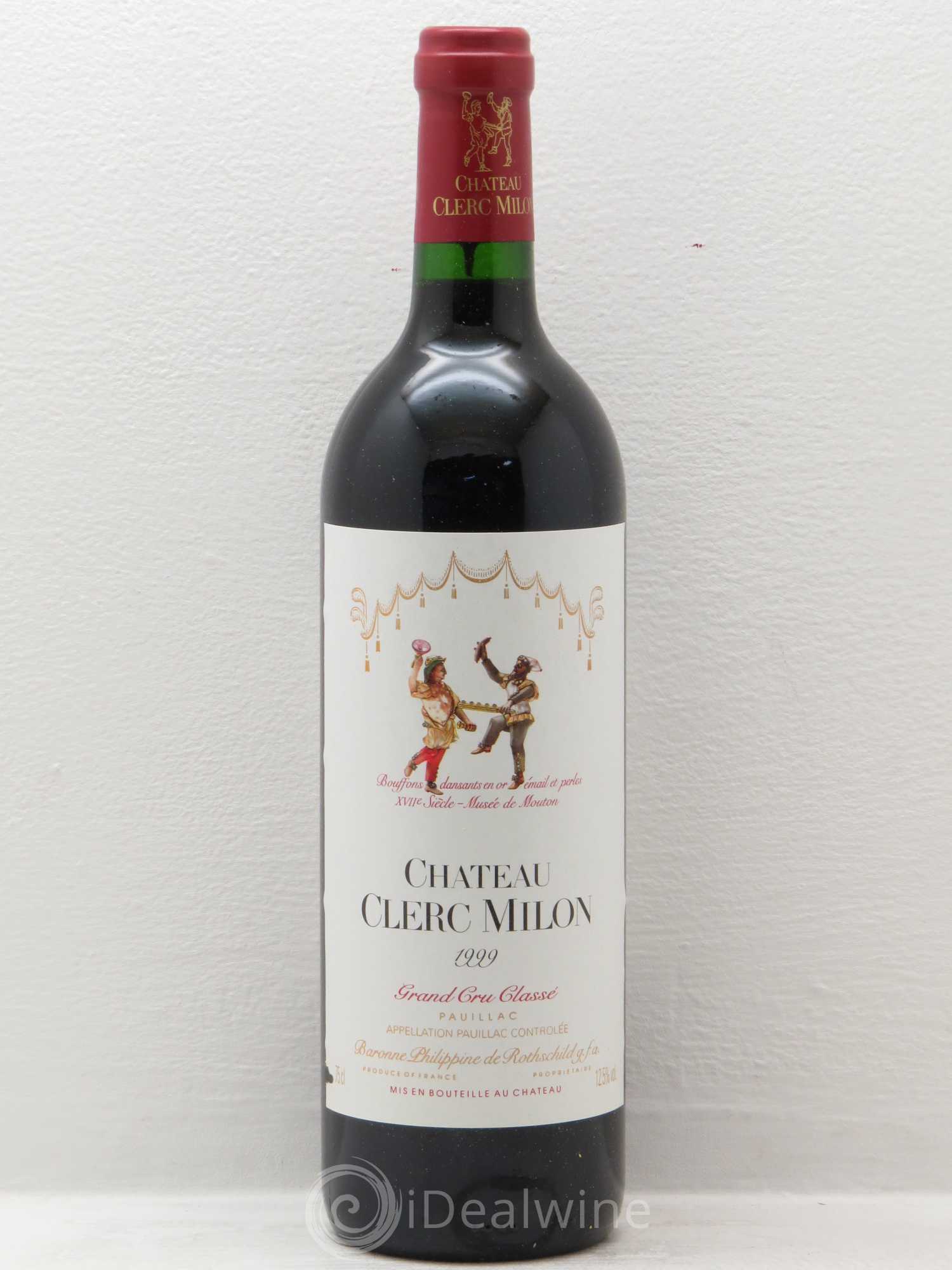 Château Clerc Milon 5ème Grand Cru Classé 1999 - Lot de 12 bouteilles - 0