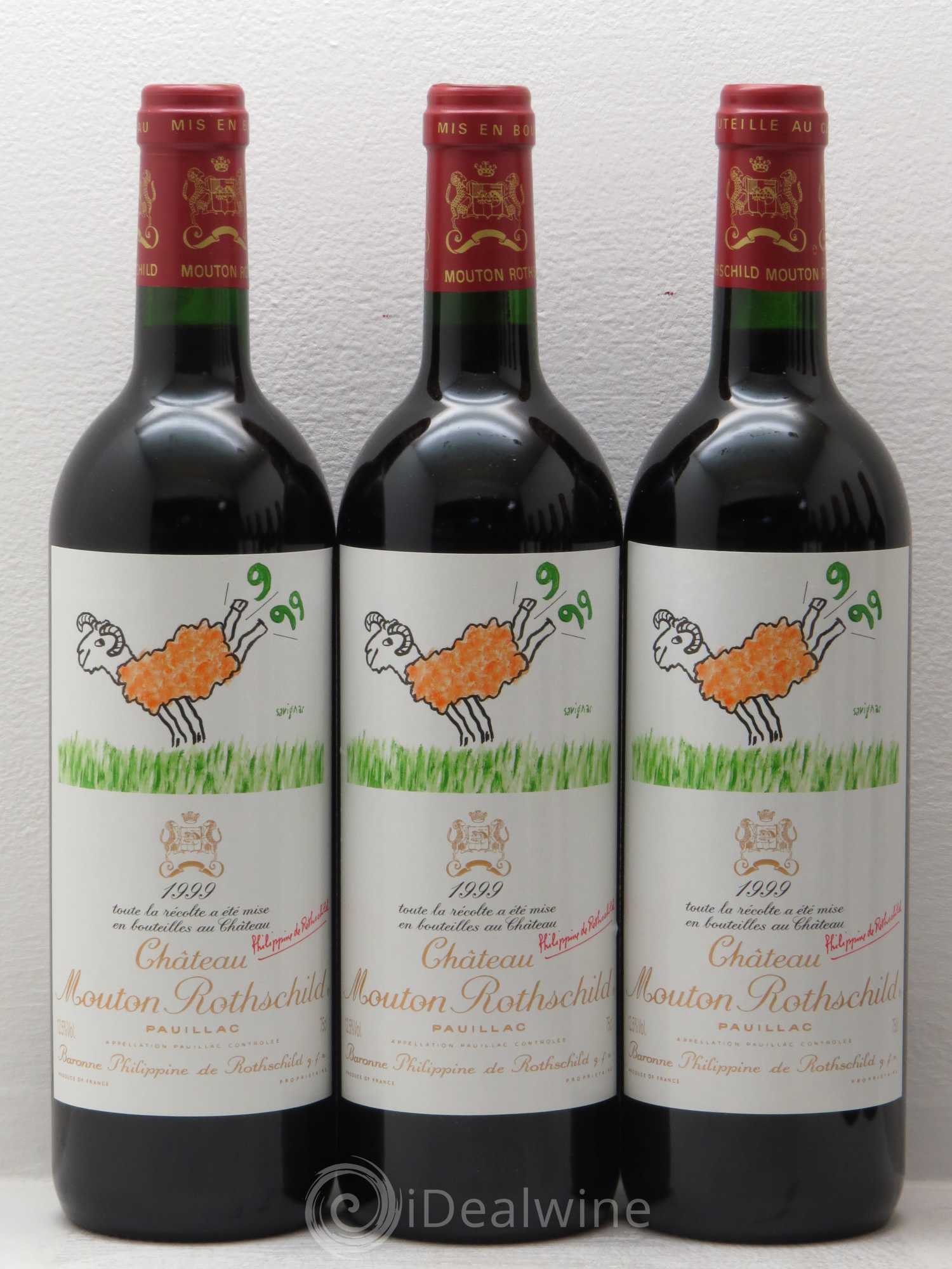 Château Mouton Rothschild 1er Grand Cru Classé 1999 - Lot de 12 bouteilles - 2