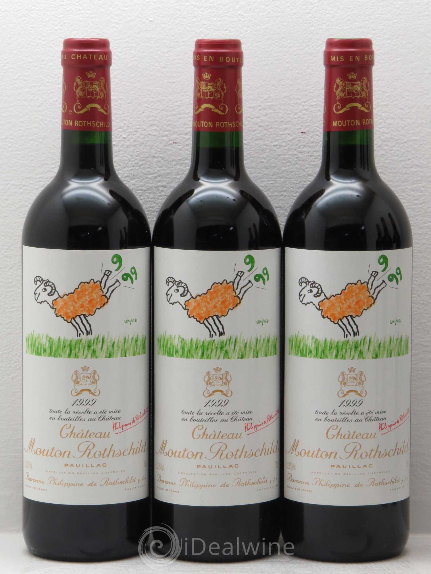 Château Mouton Rothschild 1er Grand Cru Classé 1999 - Lot de 12 bouteilles - 3