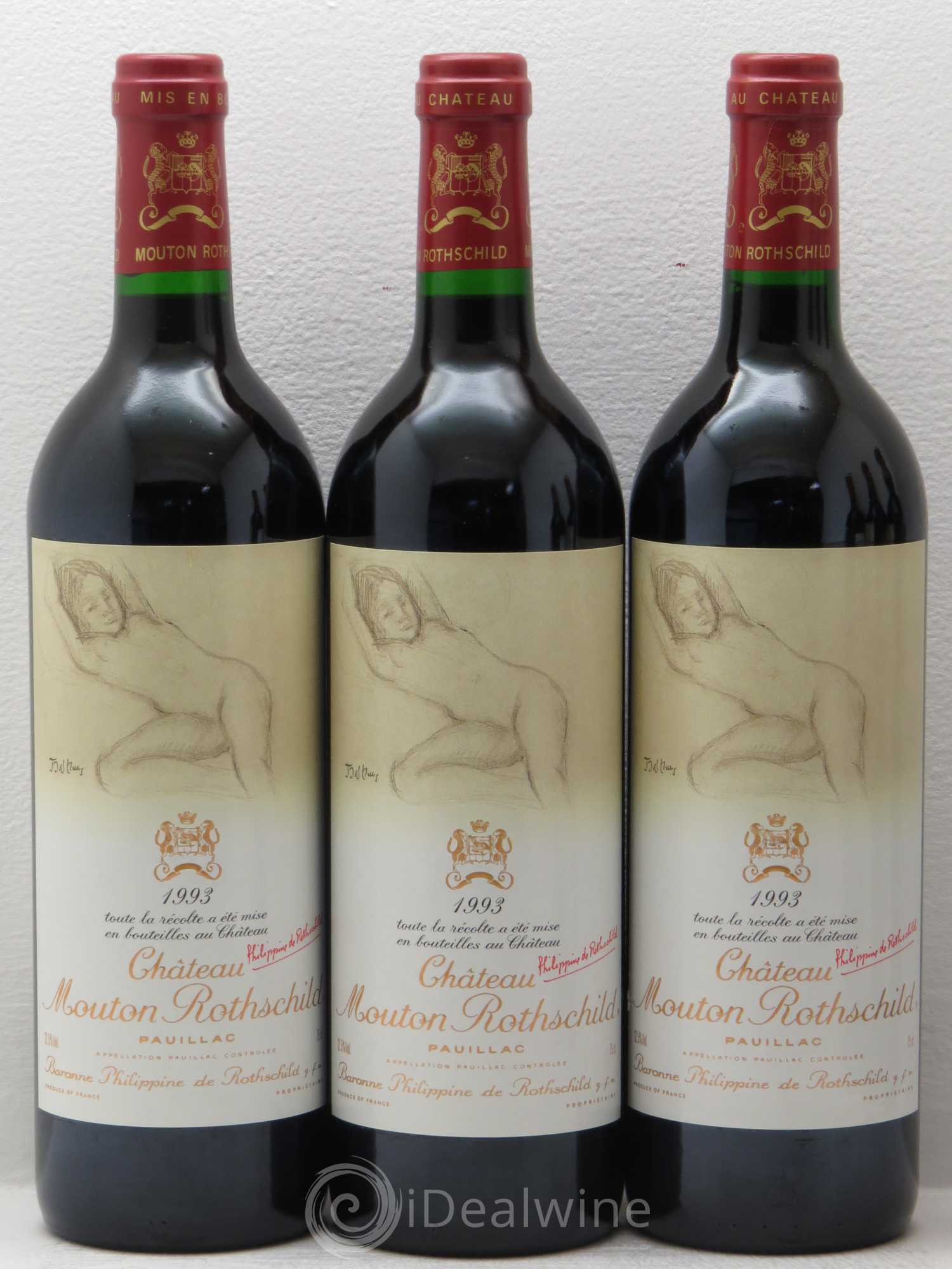 Château Mouton Rothschild 1er Grand Cru Classé 1993 - Lot de 12 bouteilles - 3