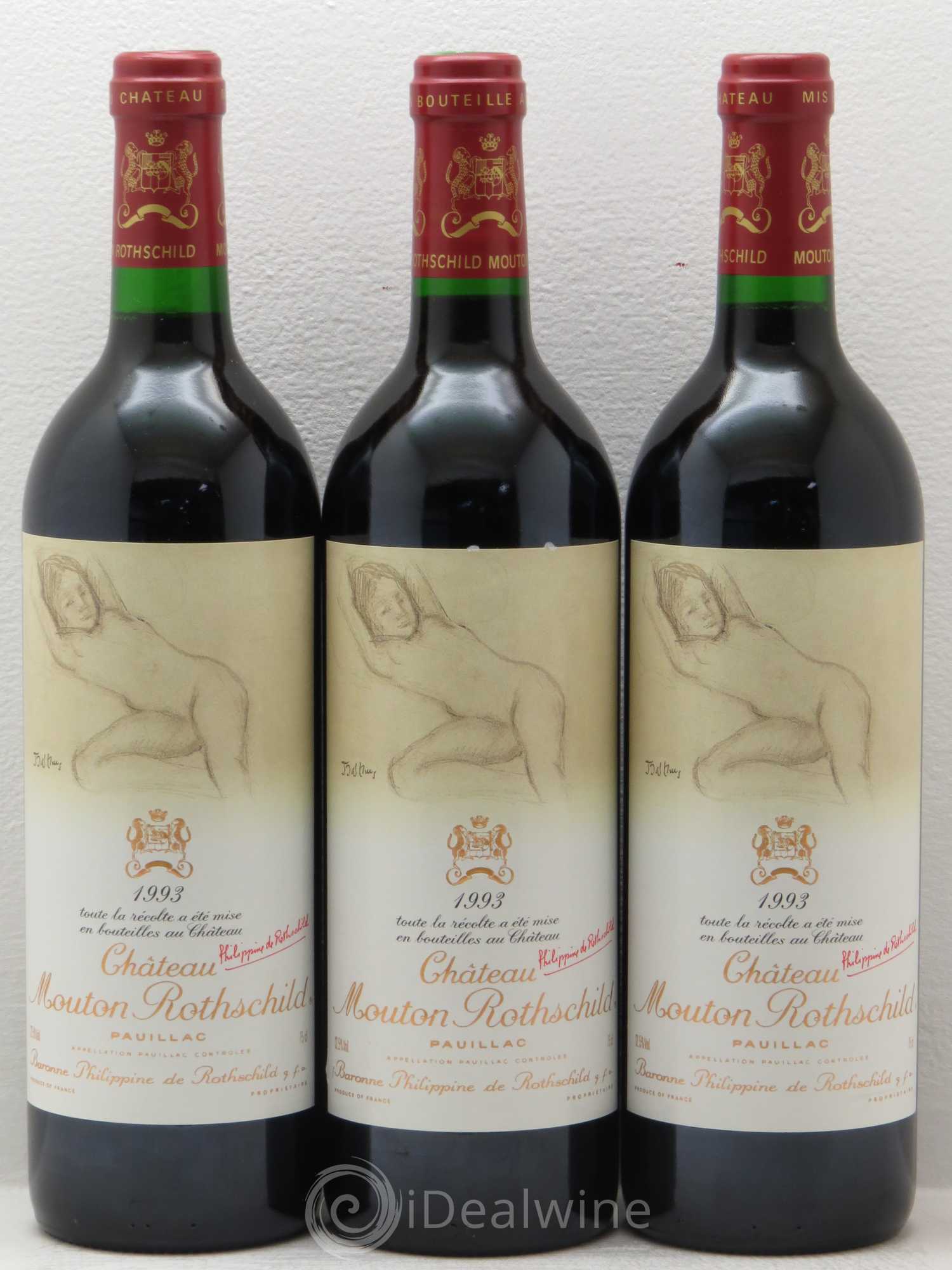 Château Mouton Rothschild 1er Grand Cru Classé 1993 - Lot de 12 bouteilles - 4