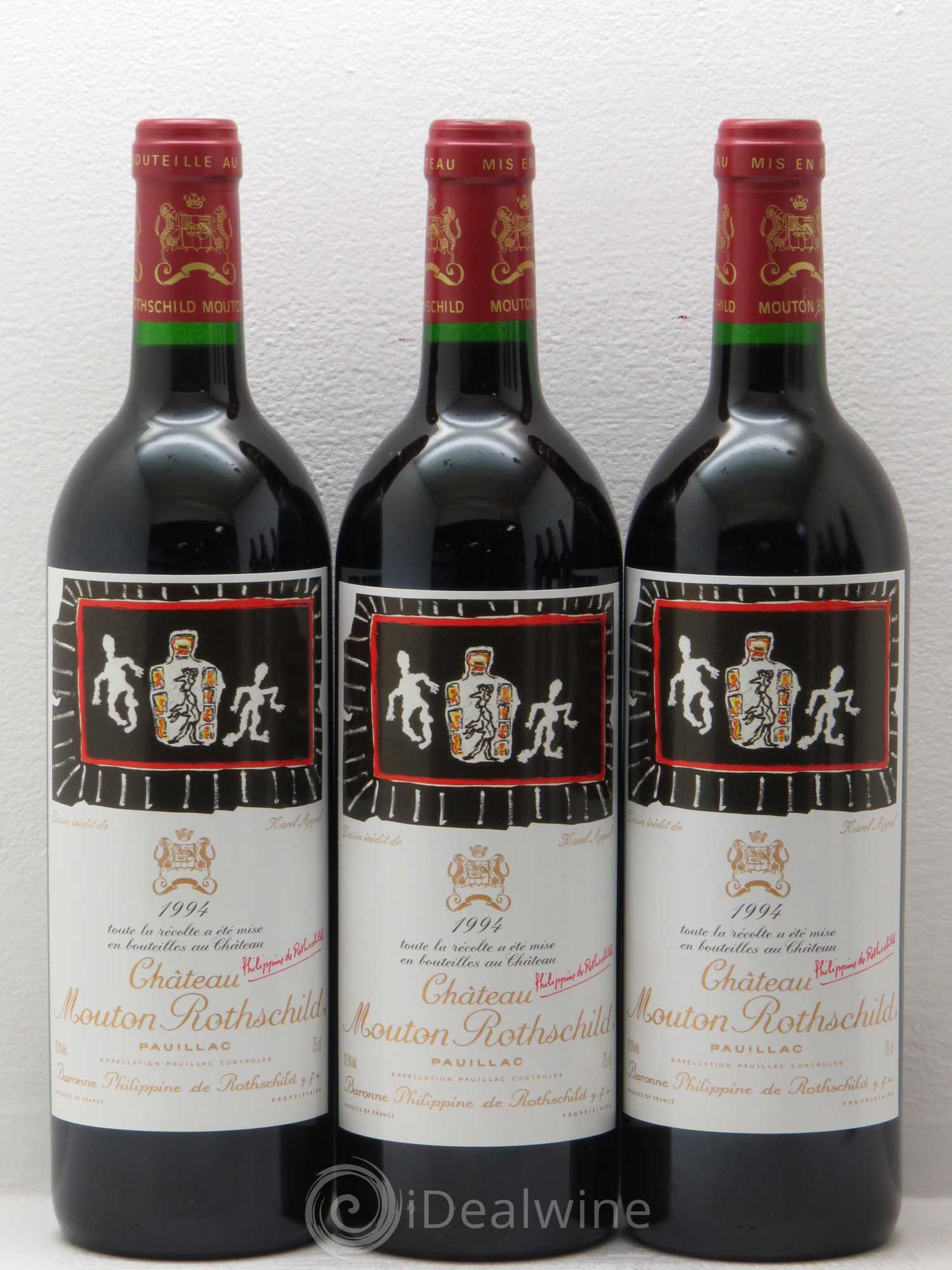 Château Mouton Rothschild 1er Grand Cru Classé 1994 - Lot de 6 bouteilles - 1