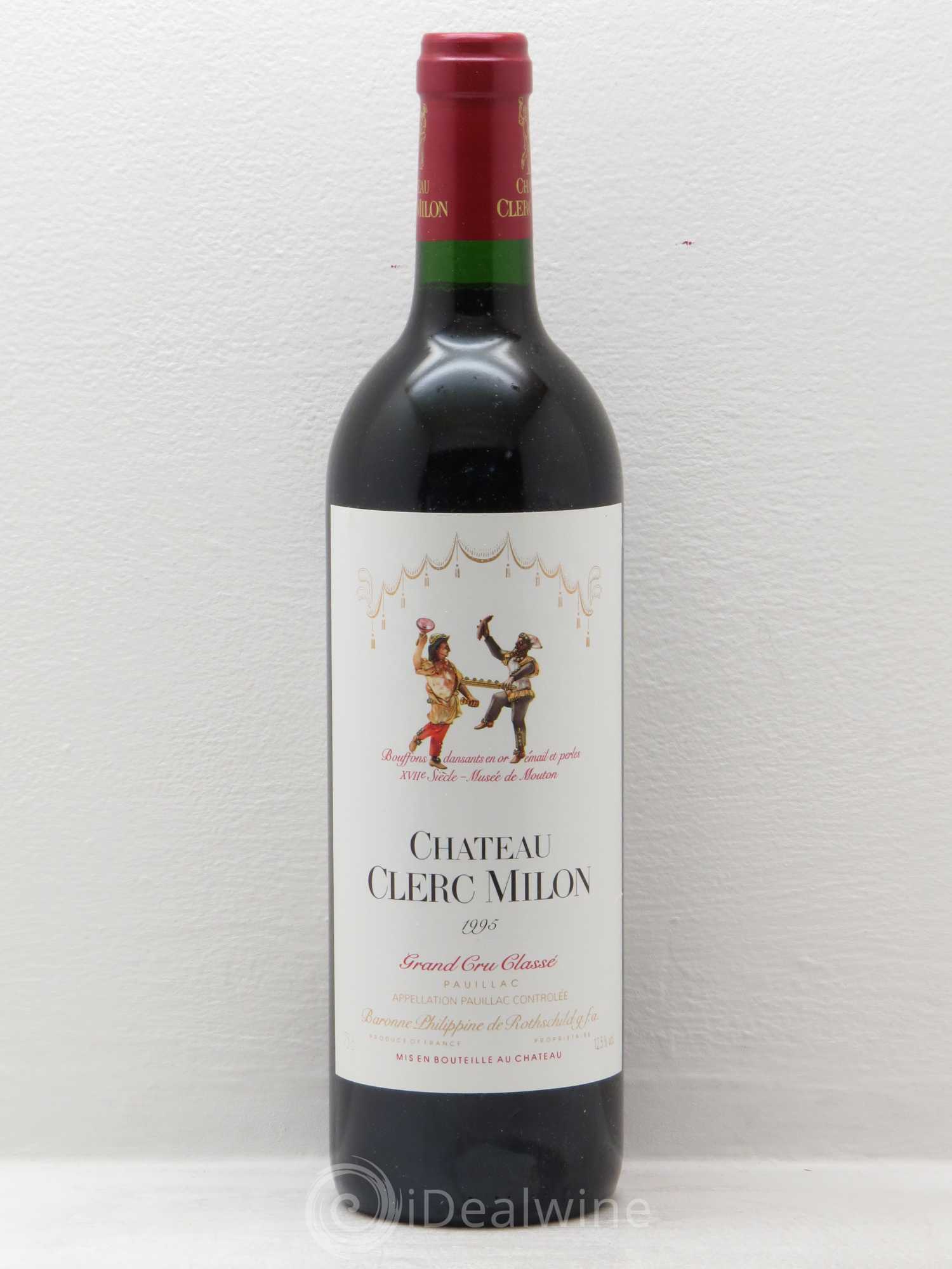 Château Clerc Milon 5ème Grand Cru Classé 1995 - Lot de 12 bouteilles - 0