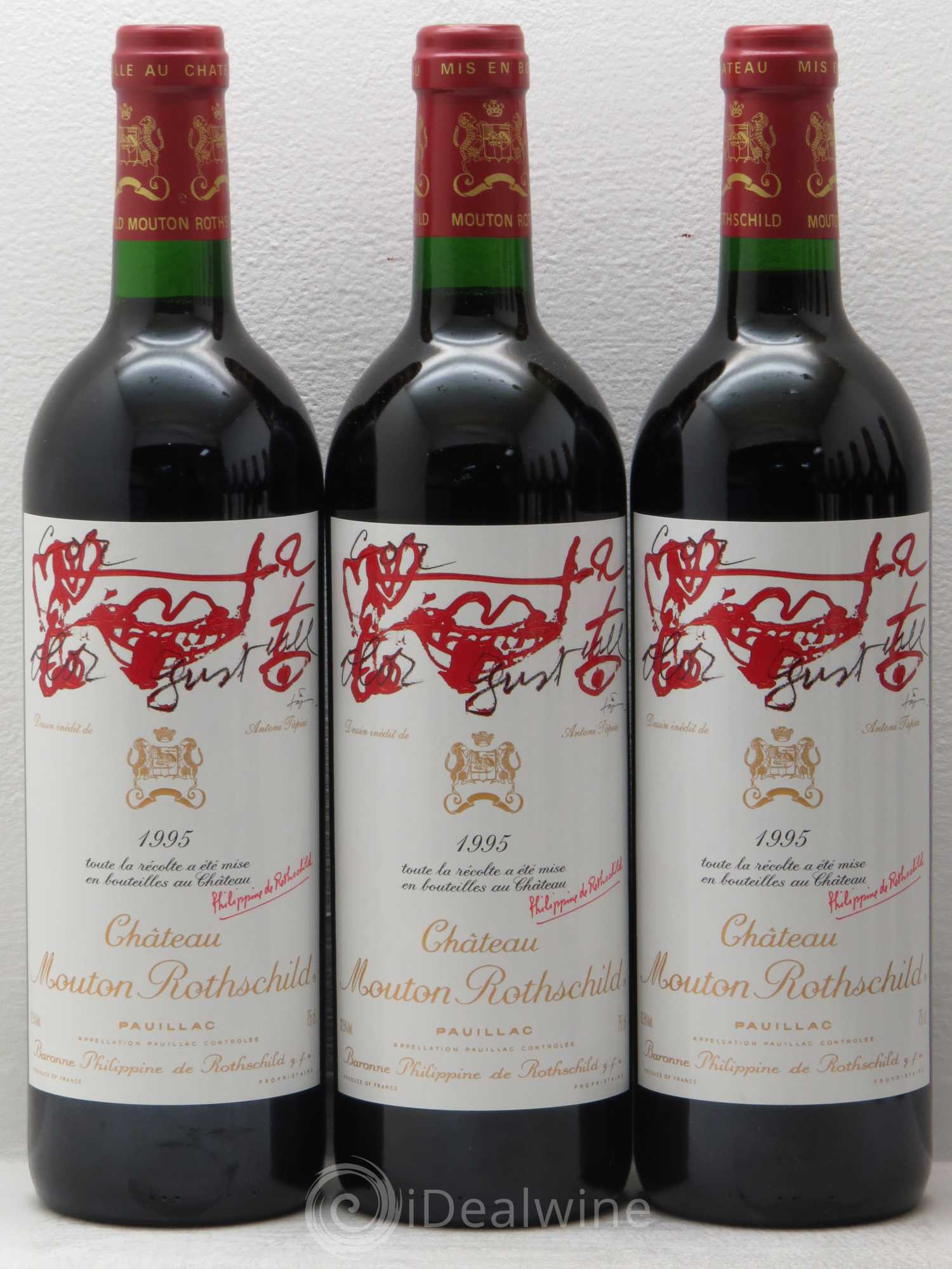 Château Mouton Rothschild 1er Grand Cru Classé 1995 - Lot de 12 bouteilles - 2