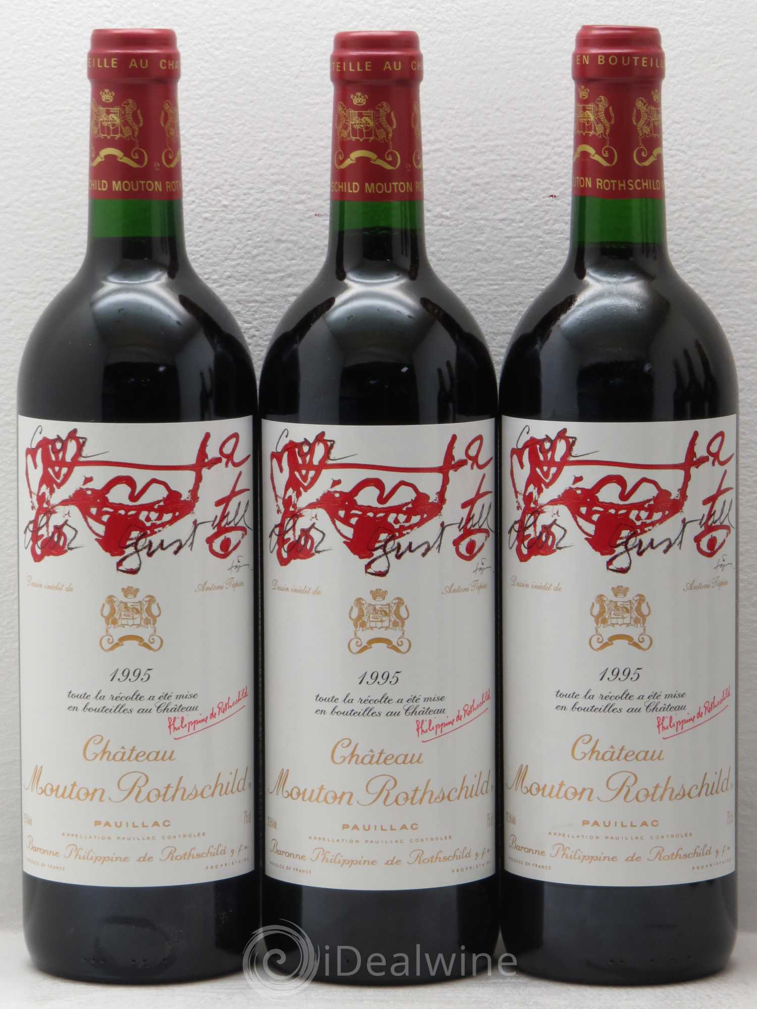 Château Mouton Rothschild 1er Grand Cru Classé 1995 - Lot de 12 bouteilles - 3