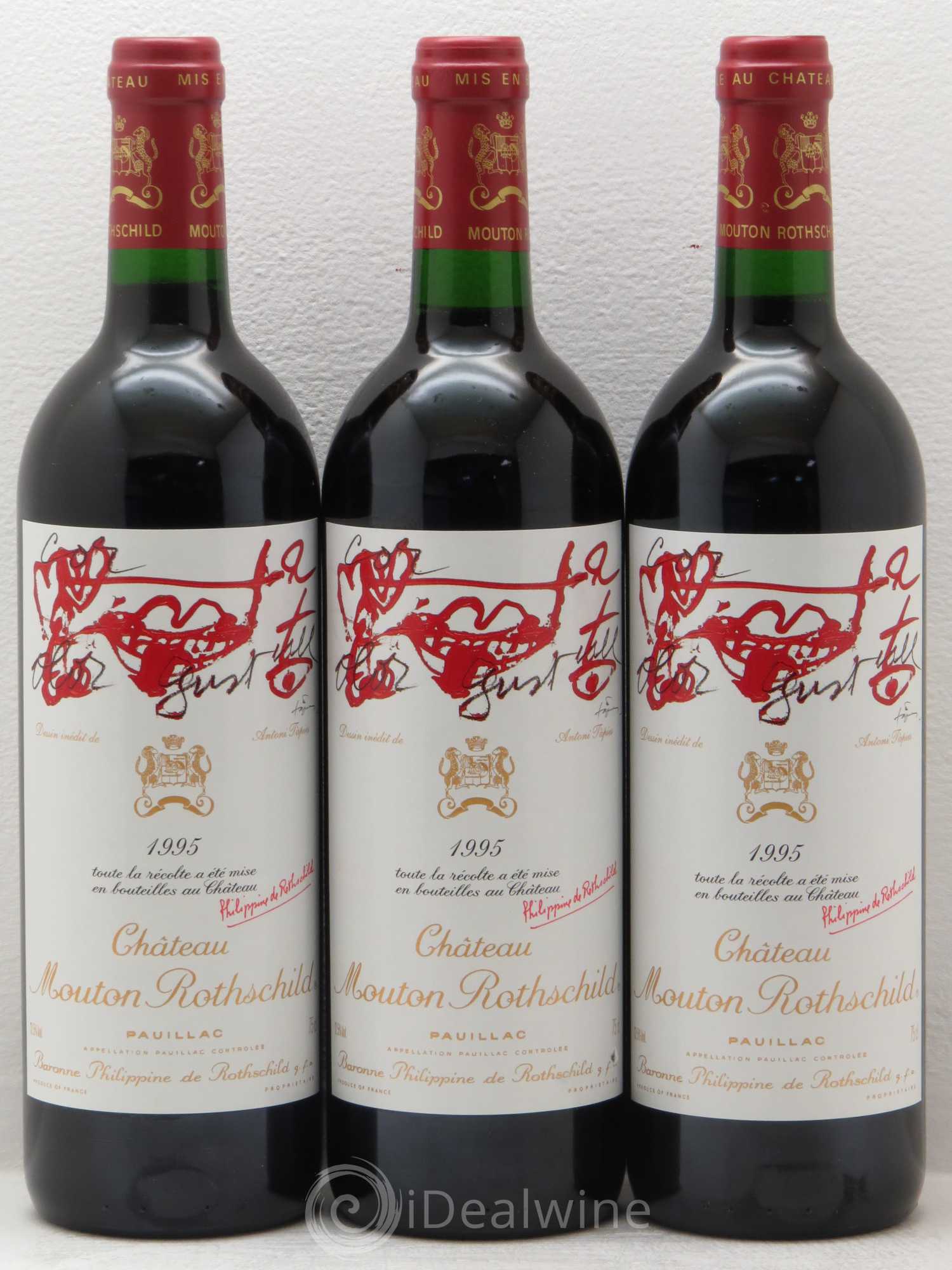 Château Mouton Rothschild 1er Grand Cru Classé 1995 - Lot de 12 bouteilles - 4