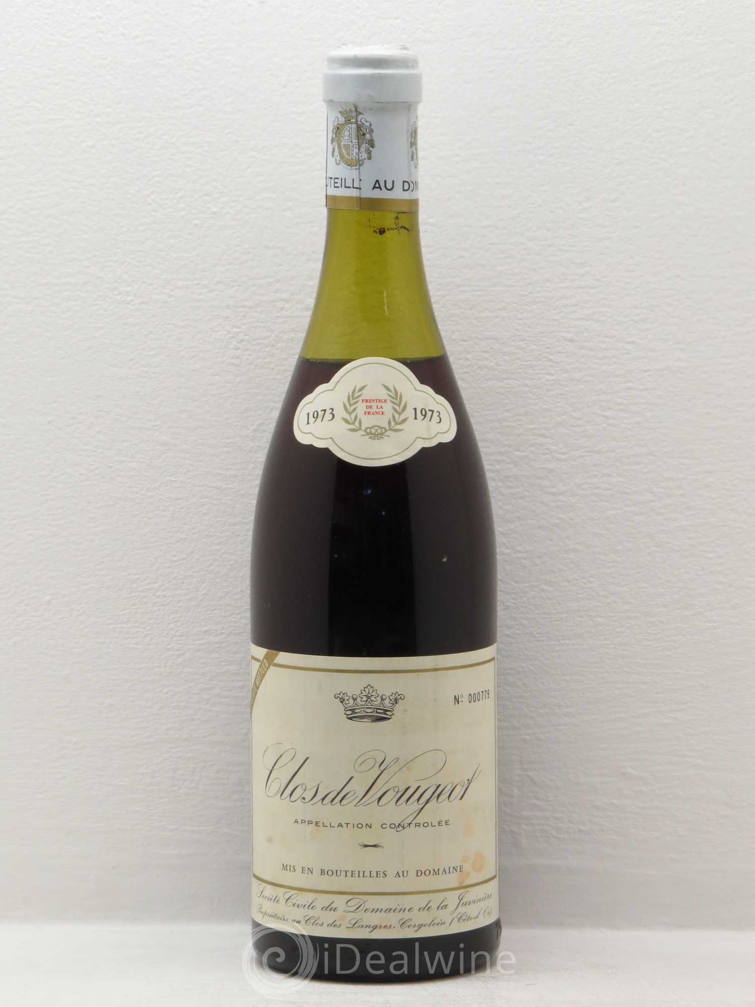 Clos de Vougeot Grand Cru Domaine La Juvinière 1973 - Posten von 1 Flasche - 0