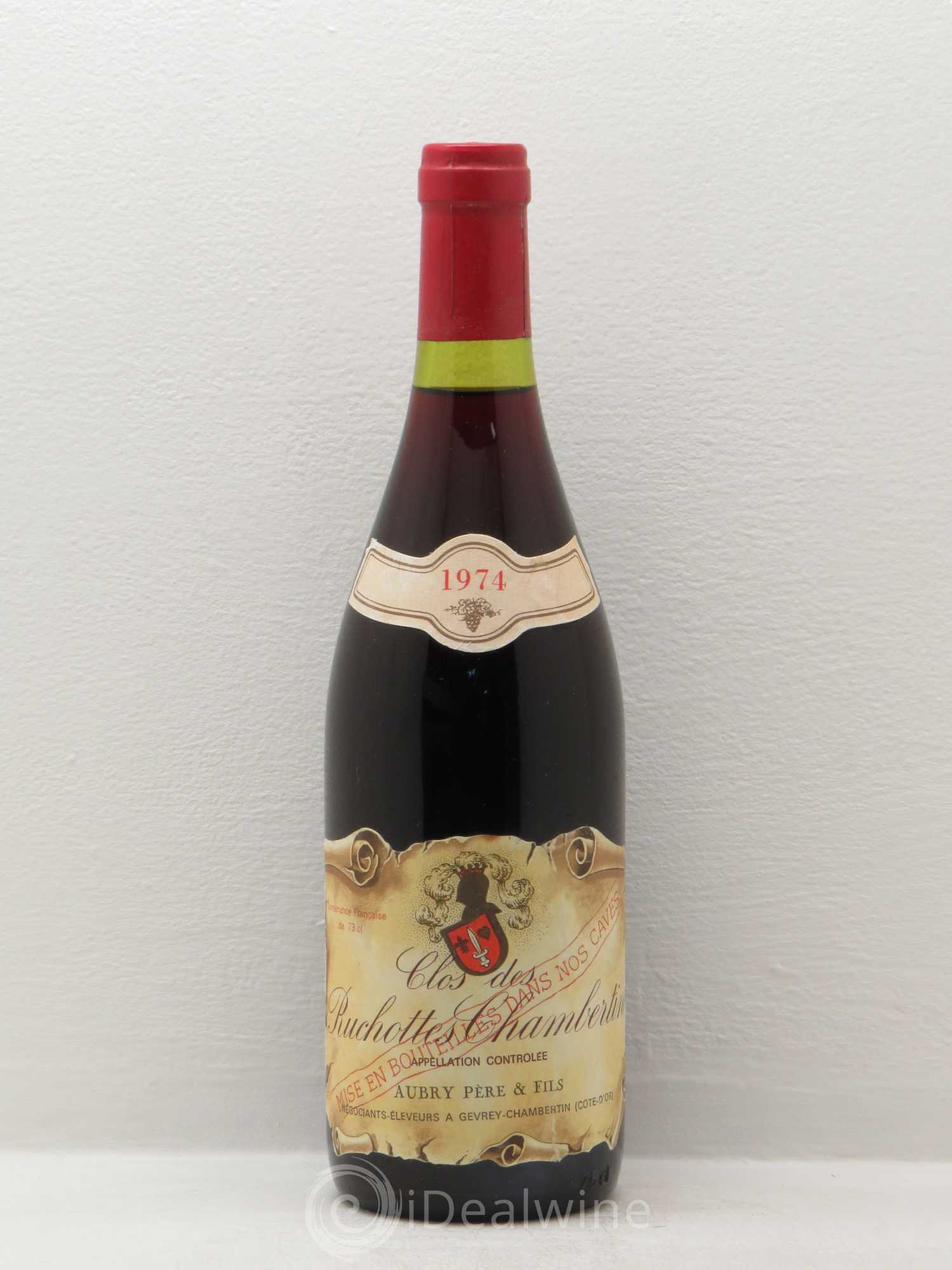 Ruchottes-Chambertin Grand Cru Clos des Ruchottes - Aubry 1974 - Lot de 1 bouteille - 0