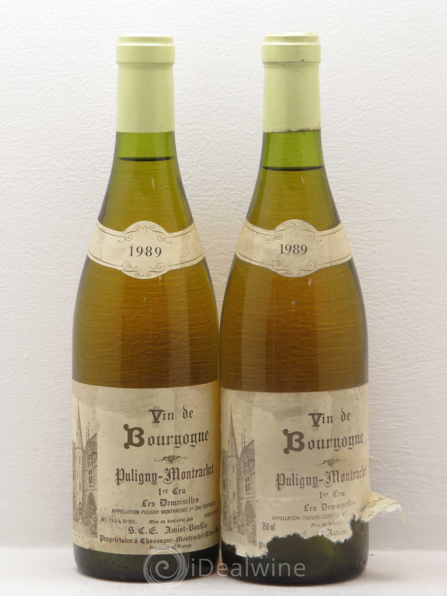 Puligny-Montrachet 1er Cru Amiot Bonfils 1989 - Lot de 2 bouteilles - 0