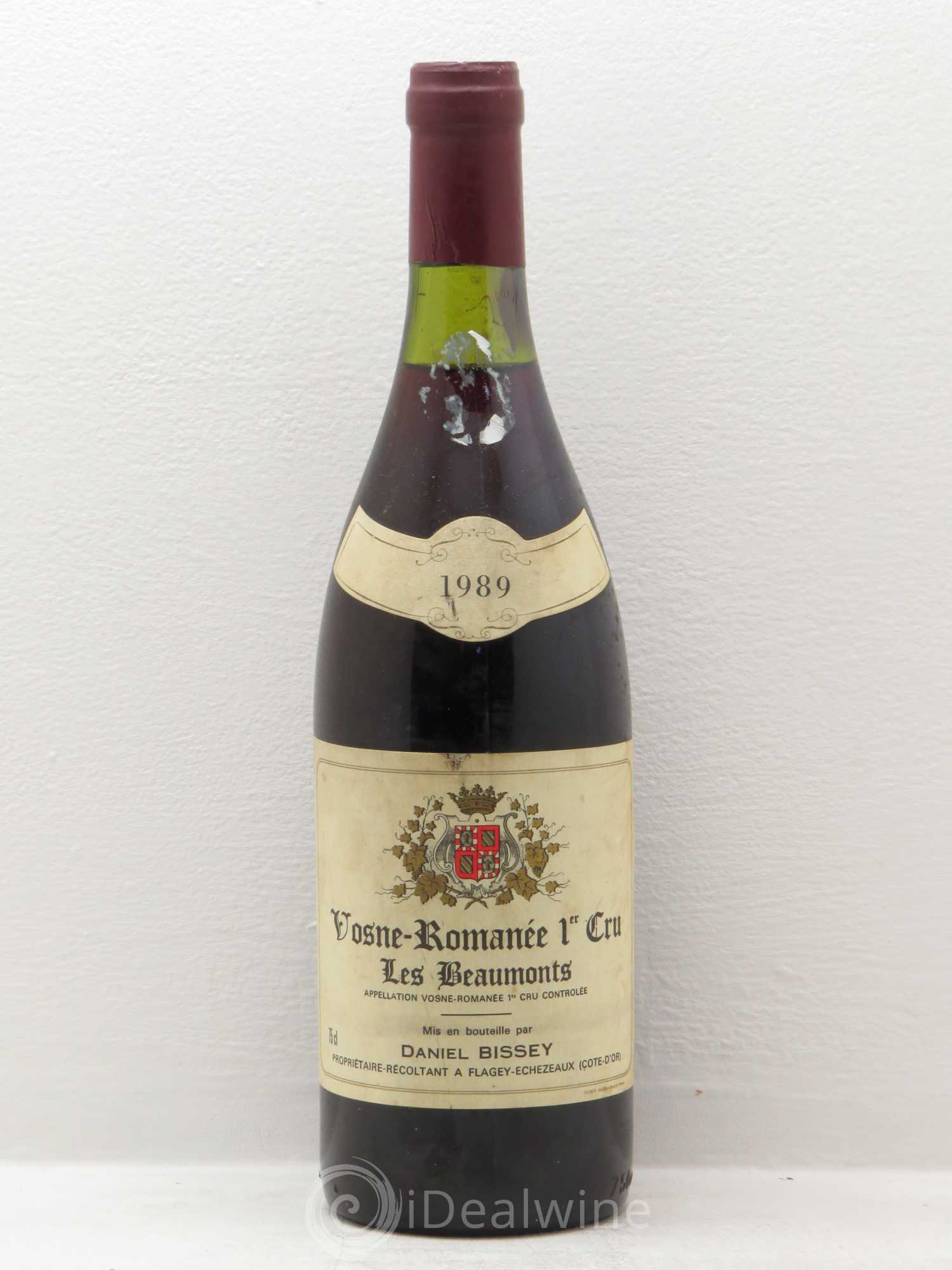 Vosne-Romanée 1er Cru Daniel Bissey 1989 - Lot de 1 bouteille - 0