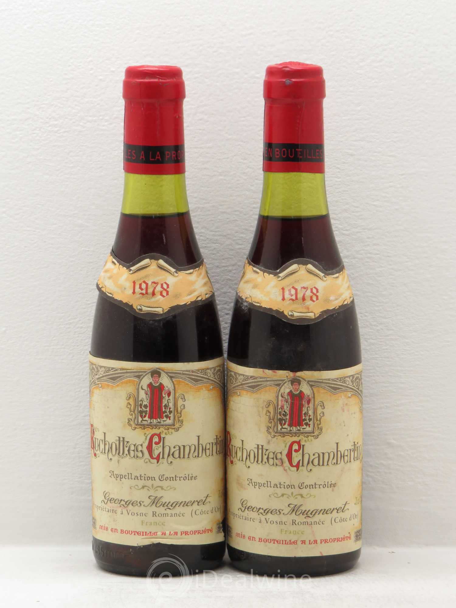 Ruchottes-Chambertin Grand Cru Georges Mugneret (Domaine) 1978 - Lot de 2 demi bouteilles - 0