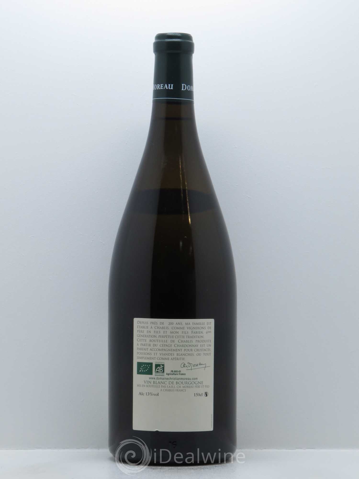 Chablis 1er Cru Vaillons Christian Moreau 2015 - Lot de 1 magnum - 1