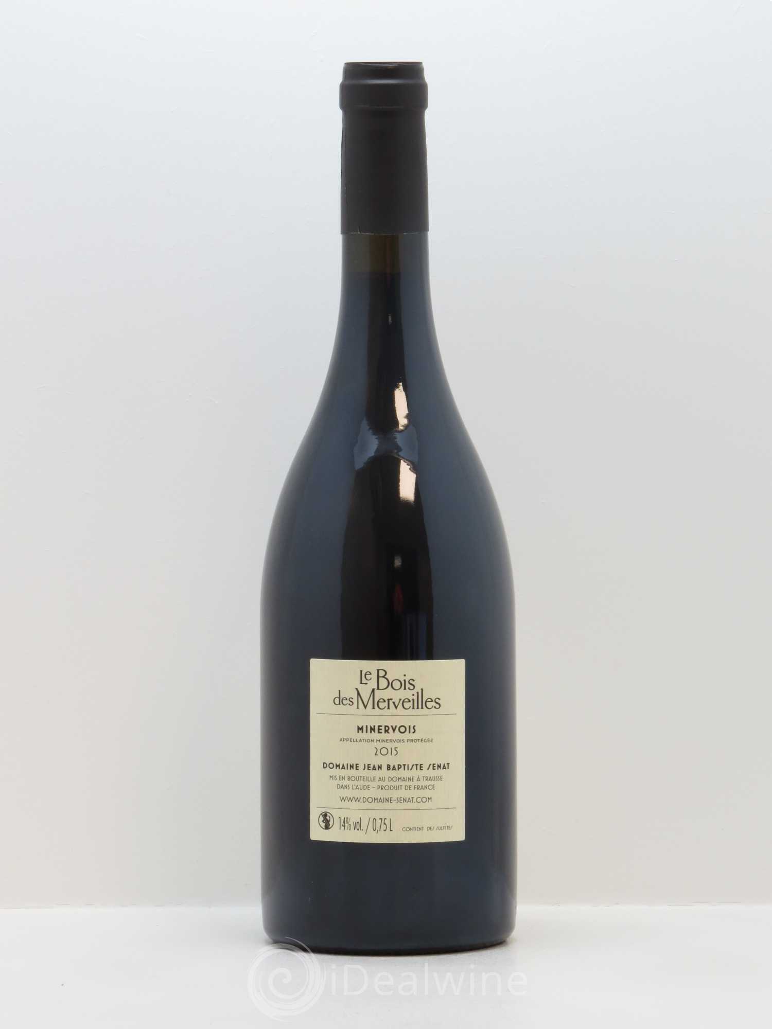 Minervois Le Bois des Merveilles Jean-Baptiste Sénat 2015 - Lot de 1 bouteille - 1