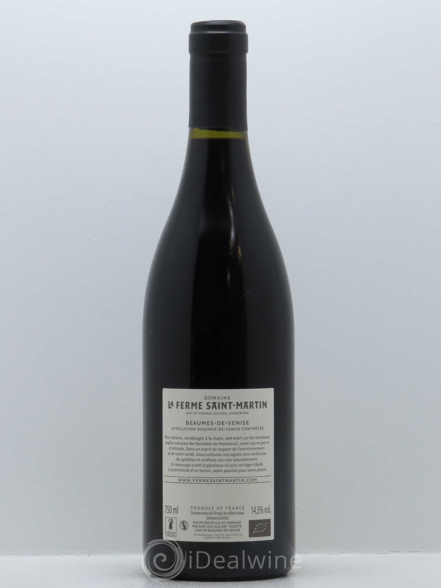 Beaumes-de-Venise Saint-Martin La Ferme Saint-Martin (Domaine) 2015 - Lot de 1 bouteille - 1