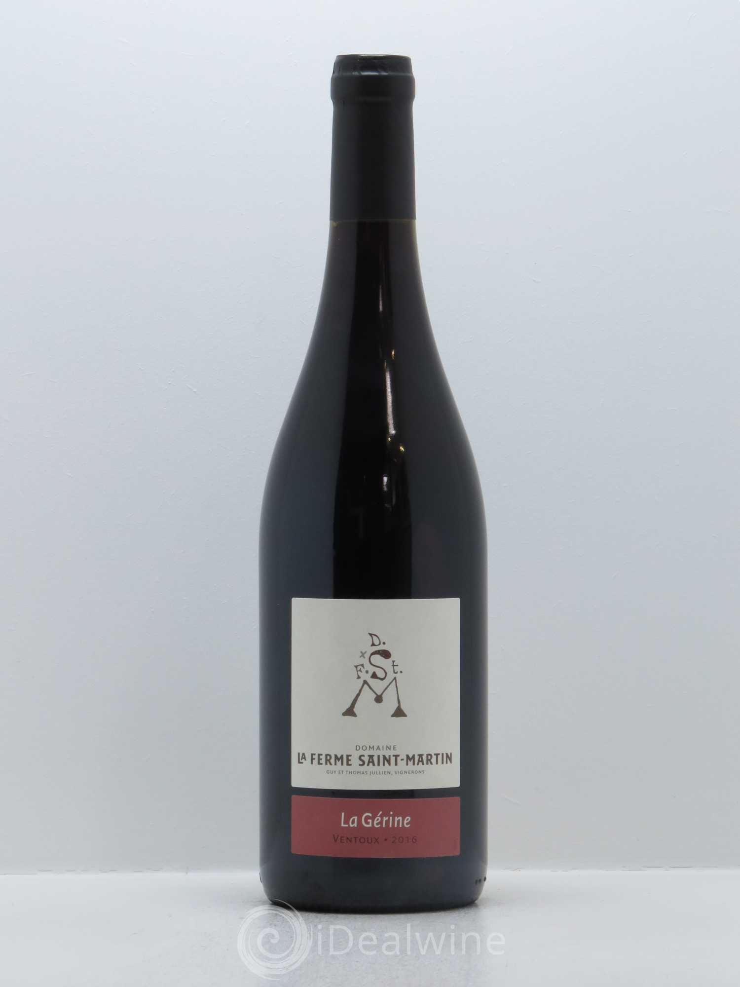 Ventoux La Gérine La Ferme Saint-Martin (Domaine) 2016 - Lot de 1 bouteille - 0