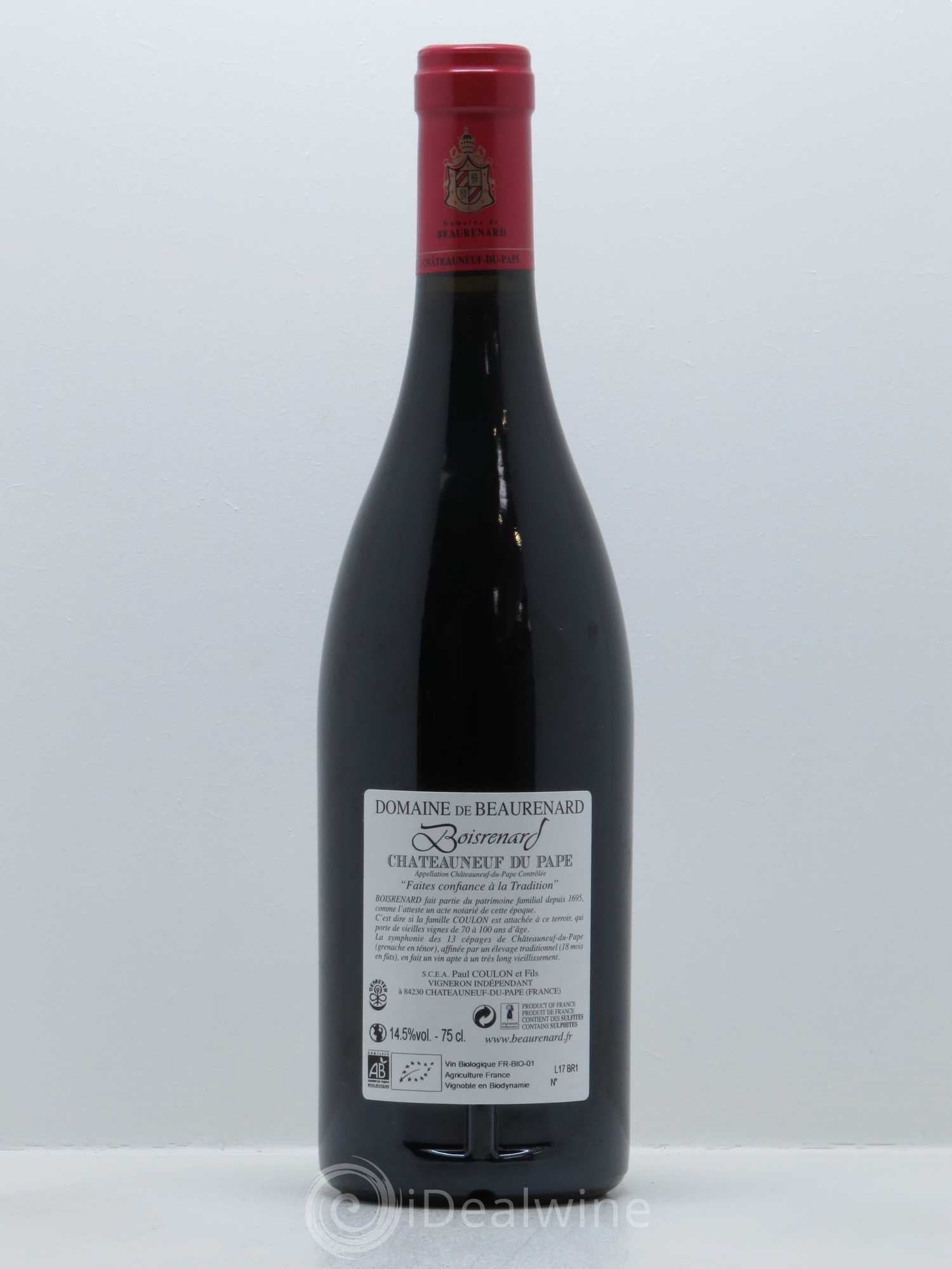 Châteauneuf-du-Pape Cuvée Boisrenard Beaurenard (Domaine de) 2014 - Lot de 1 bouteille - 1